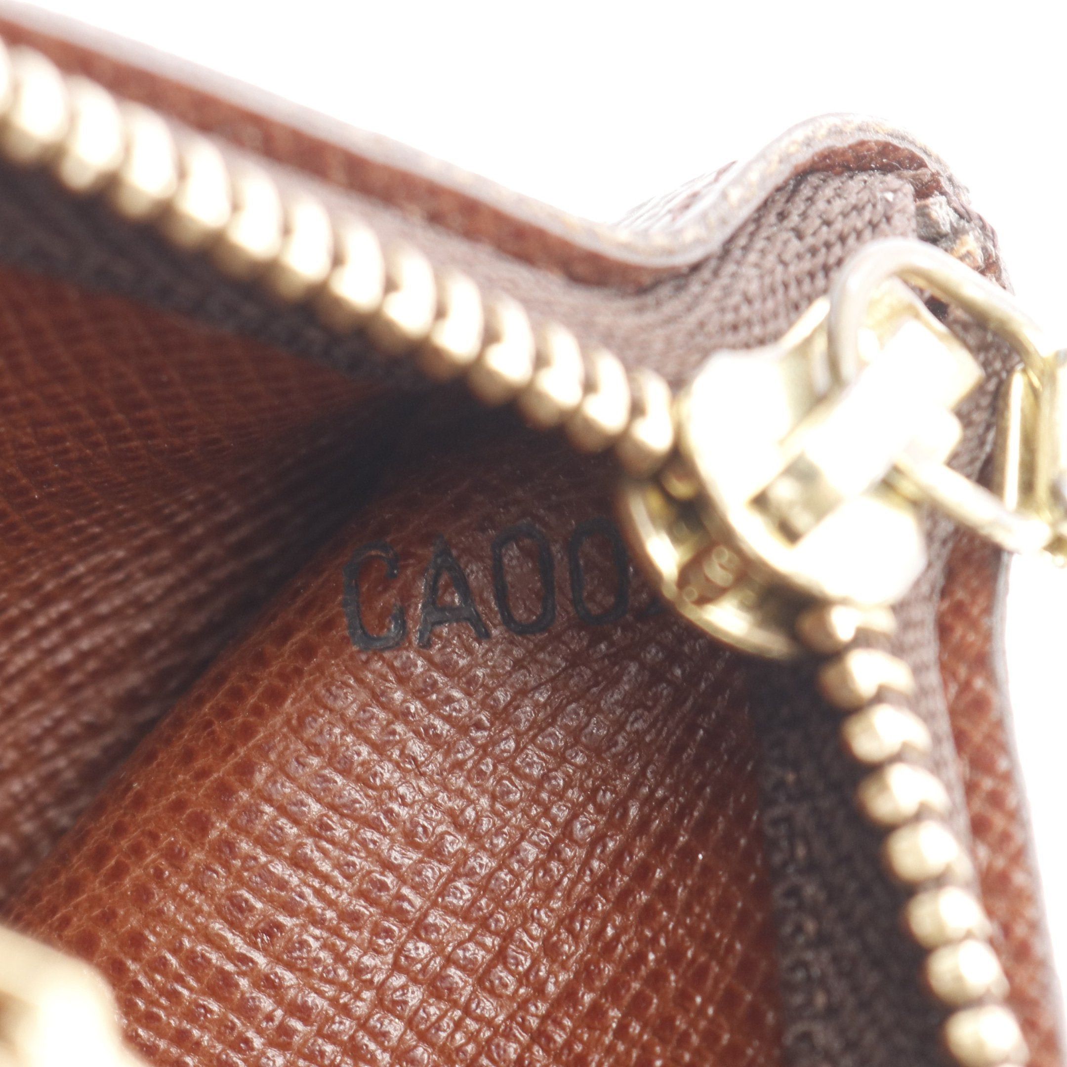 Louis Vuitton Louis Vuitton Pochette Cle Monogram Coin Purse Brown With Key Ring Size ONE SIZE - 5 Thumbnail