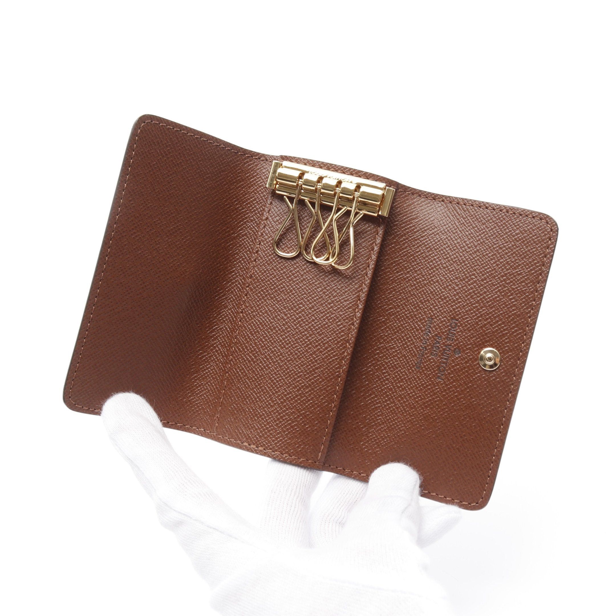 Louis Vuitton Louis Vuitton Multicle 4 Monogram Ring Chain Key Case Brown Size ONE SIZE - 3 Thumbnail