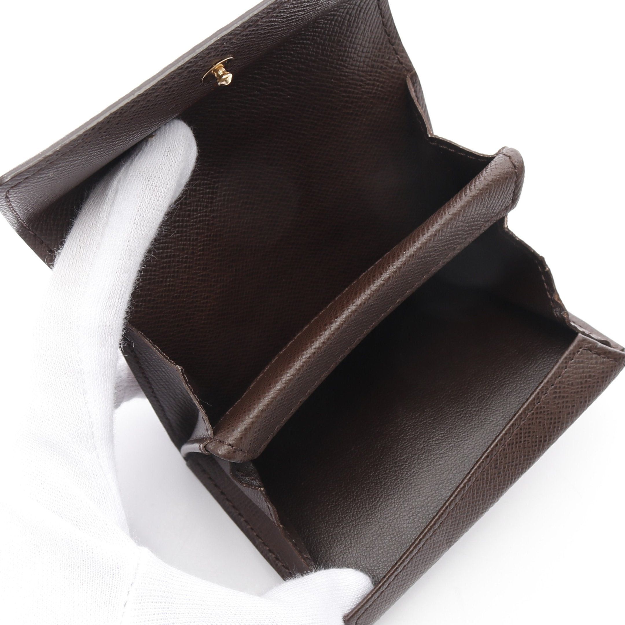 Louis Vuitton Louis Vuitton Portomonepura Damier Ebene Coin Purse Brown Size ONE SIZE - 3 Thumbnail