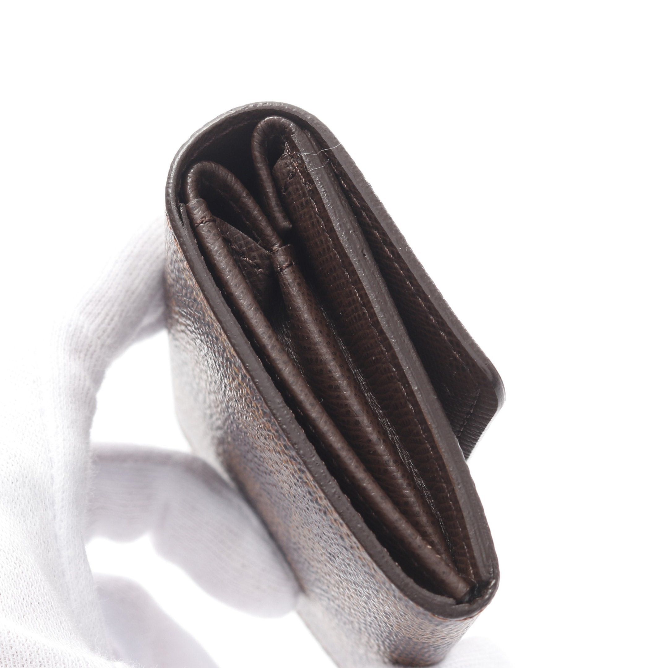 Louis Vuitton Louis Vuitton Portomonepura Damier Ebene Coin Purse Brown Size ONE SIZE - 7 Thumbnail
