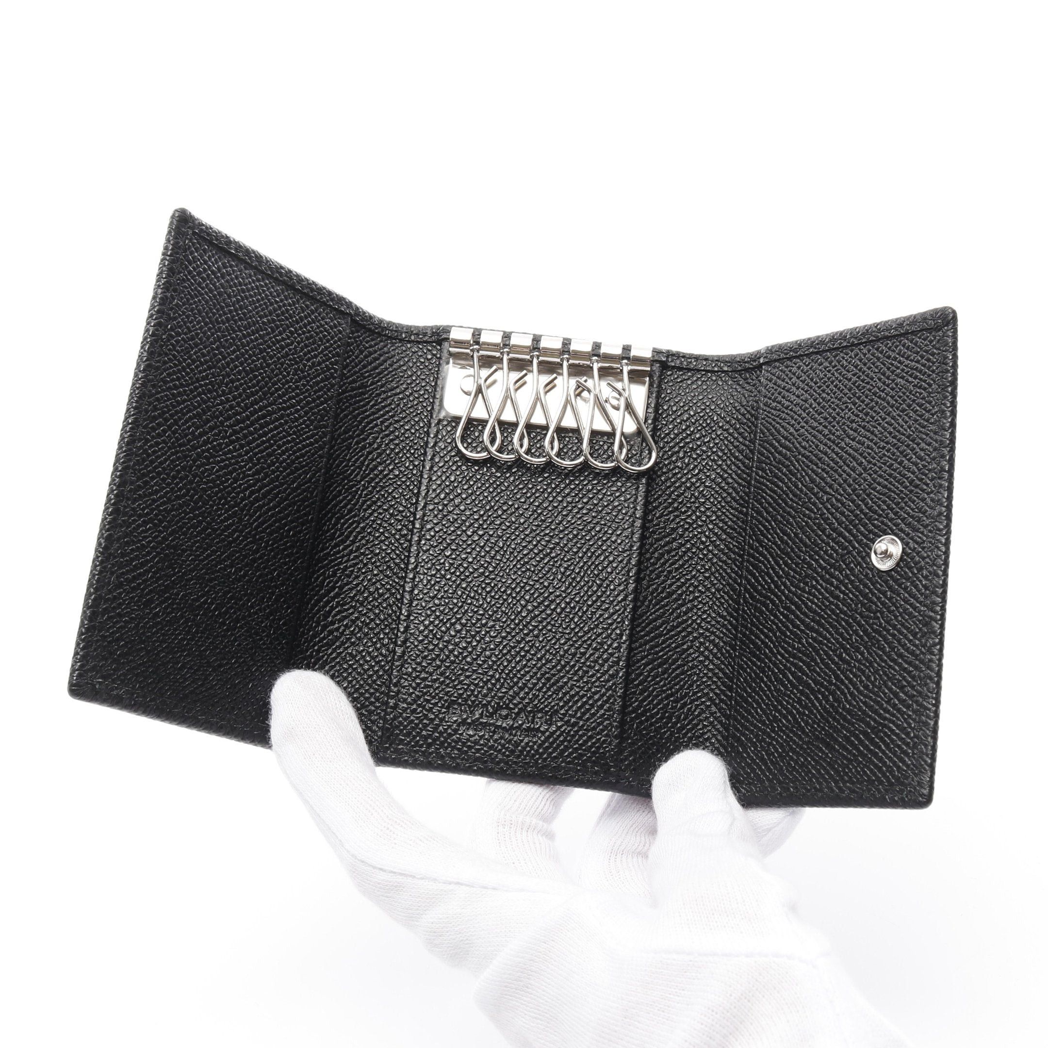 Bvlgari Bvlgari Bvlgari Man 6 Key Case Leather Black Size ONE SIZE - 3 Thumbnail