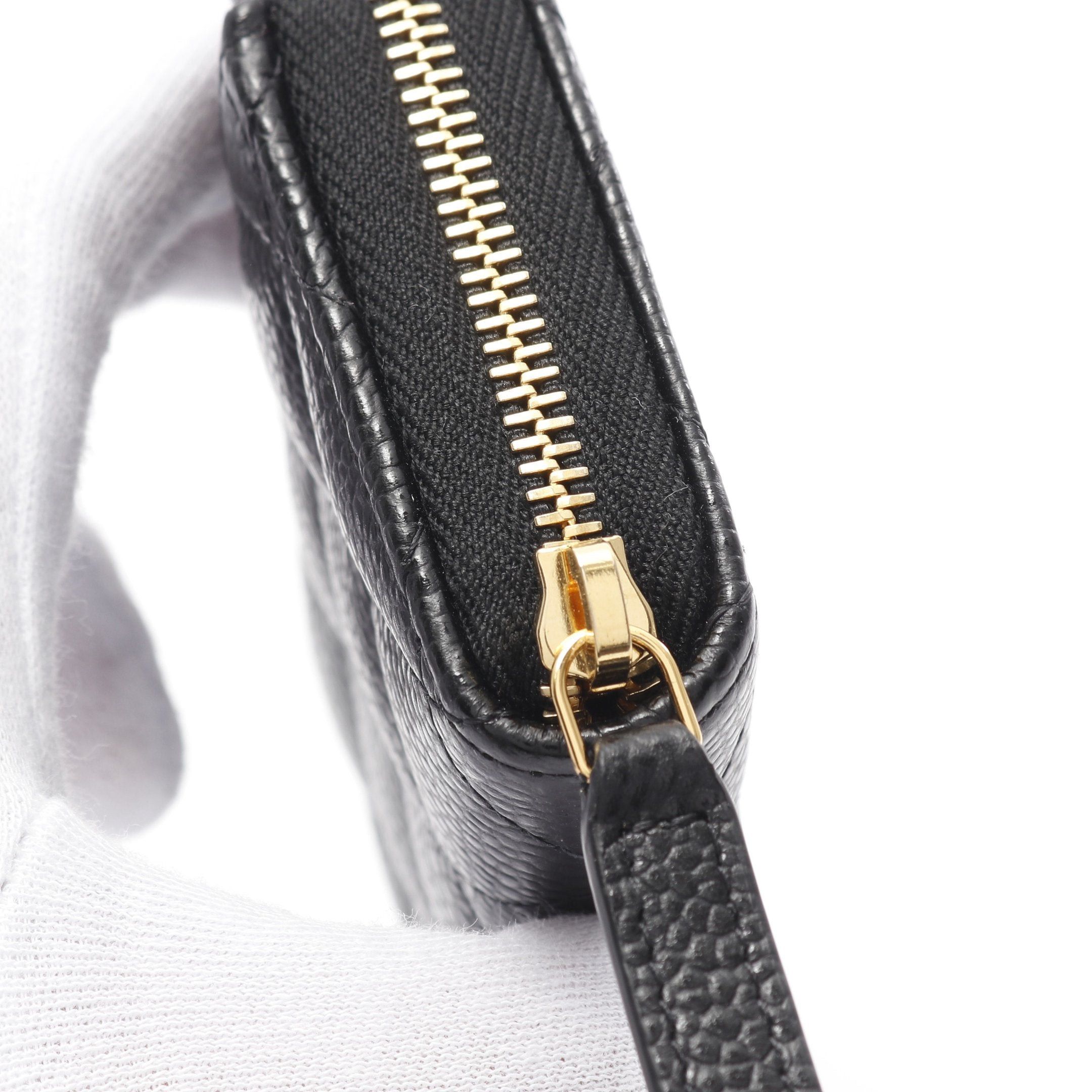 Chanel Chanel Classic Zip Coin Purse Matelasse Caviar Skin Black Gold Hardware Size ONE SIZE - 6 Thumbnail