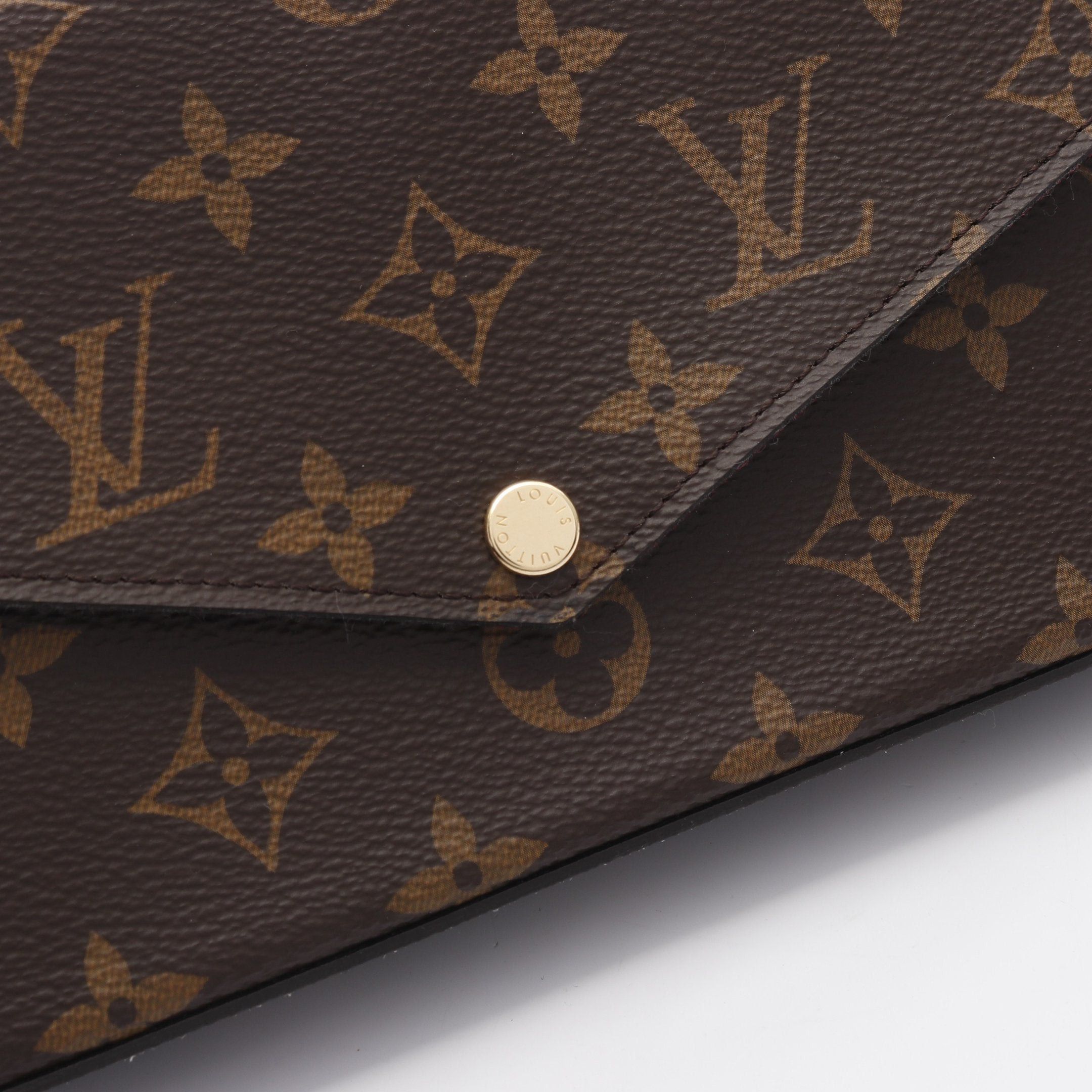 Louis Vuitton Louis Vuitton Pochette Felicie Monogram Fuchsia Chain Shoulder Bag Brown Size ONE SIZE - 7 Thumbnail