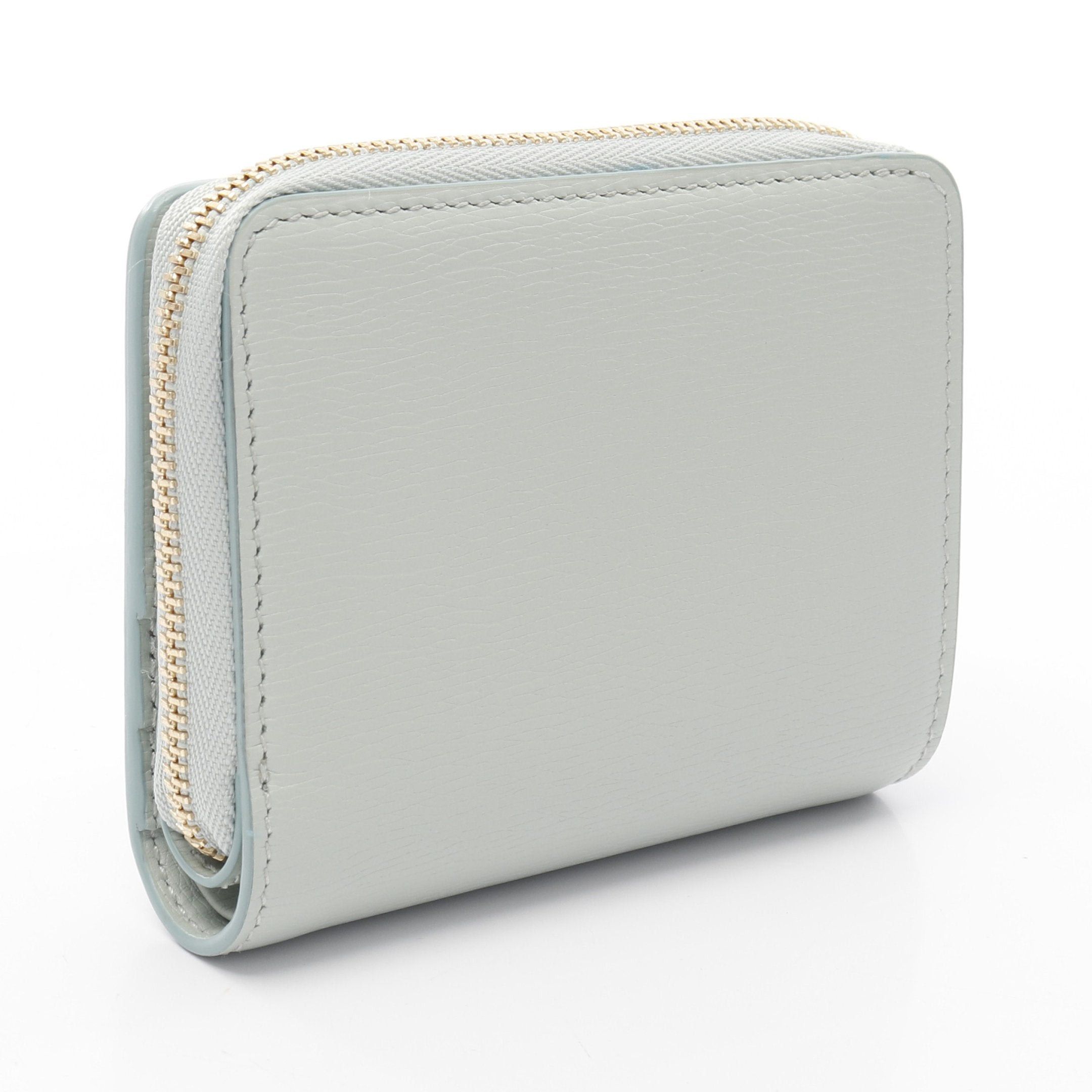 Gucci Gucci Gucci Script Mini Wallet Bi-Fold Leather Light Blue Size ONE SIZE - 2 Thumbnail