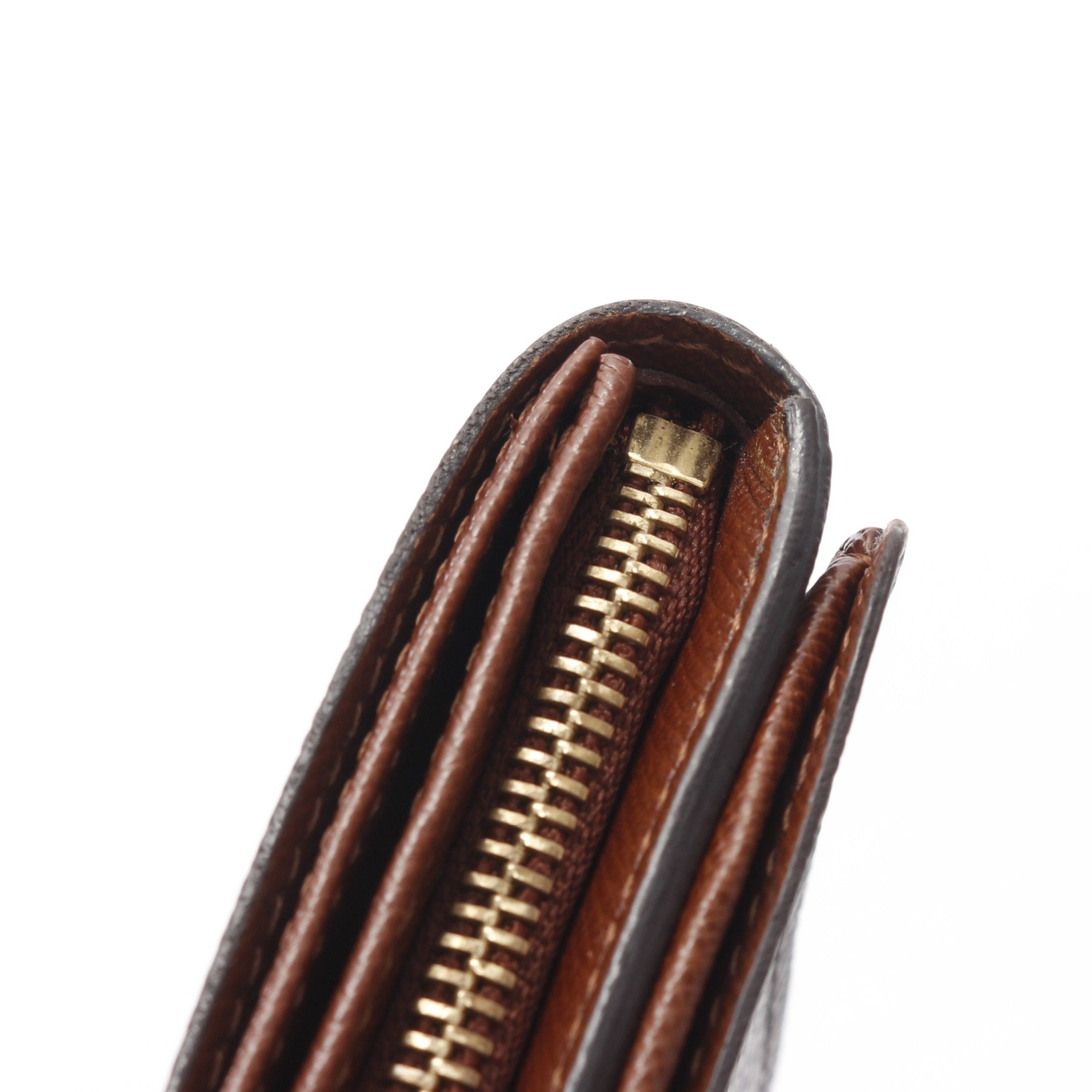 Louis Vuitton Louis Vuitton Porte-Monnaie Bie Tresor Monogram Bi-Fold Wallet Leather Brown Size ONE SIZE - 7 Thumbnail