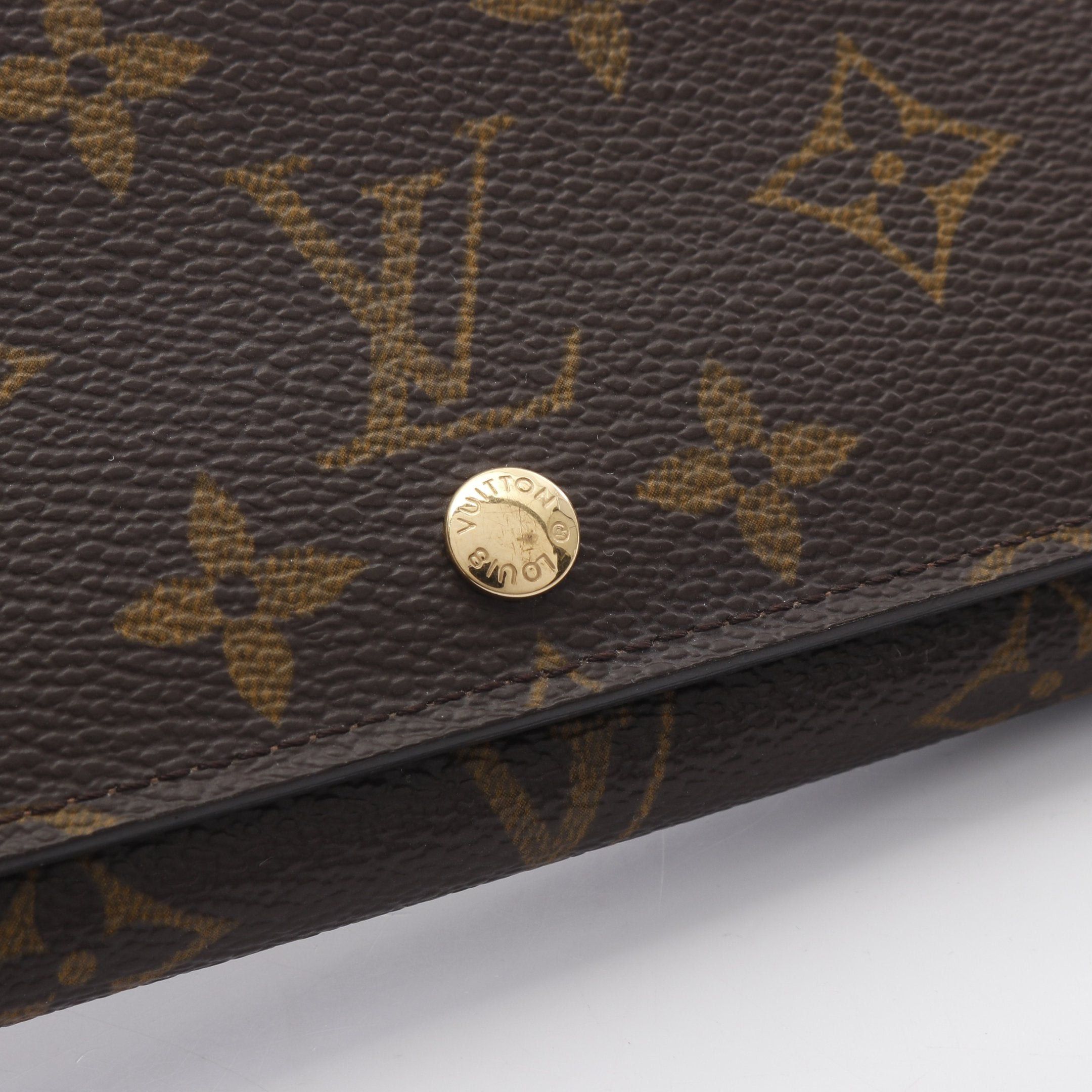 Louis Vuitton Louis Vuitton Porte-Monnaie Bie Tresor Monogram Bi-Fold Wallet Leather Brown Size ONE SIZE - 9 Thumbnail
