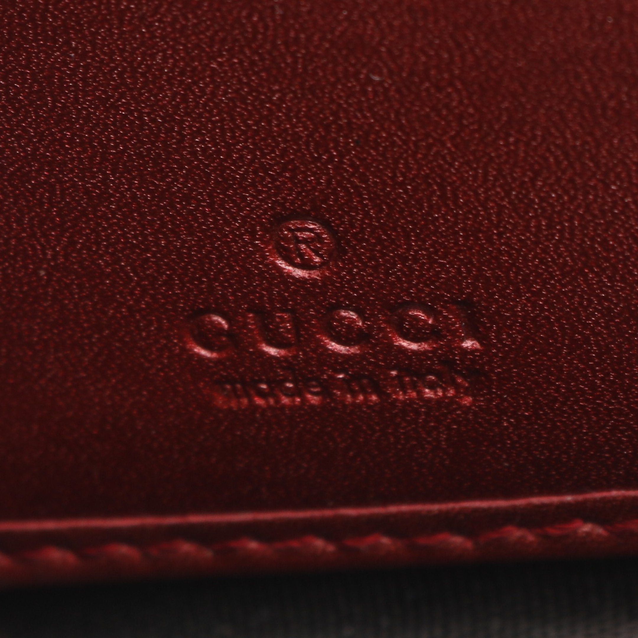 Gucci Gucci Lovely Round Zipper Long Wallet Leather Pink Red Size ONE SIZE - 4 Thumbnail