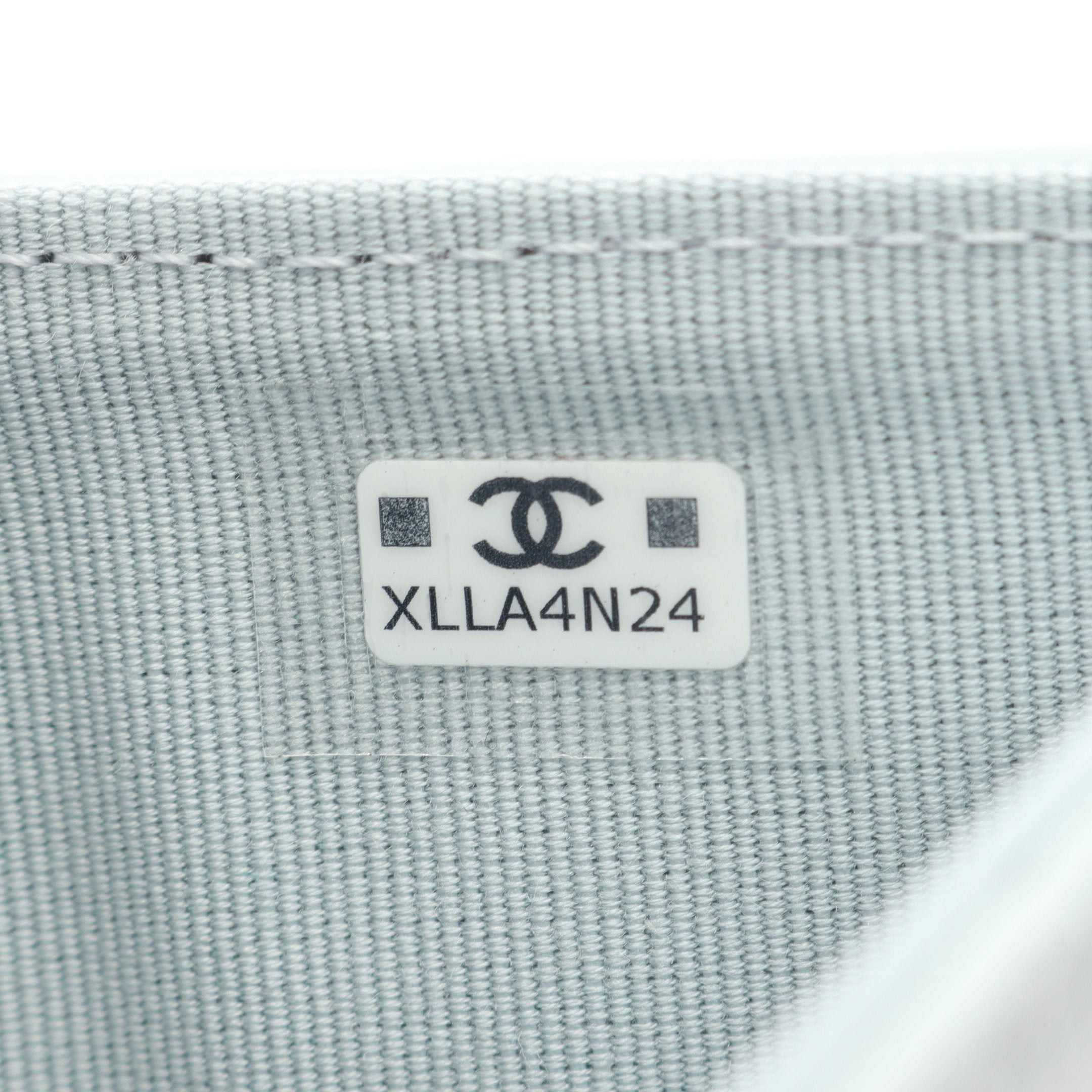 Chanel Chanel Matelasse Small Wallet Trifold Caviar Skin Light Blue Gold Hardware Rhinestone Size ONE SIZE - 6 Thumbnail