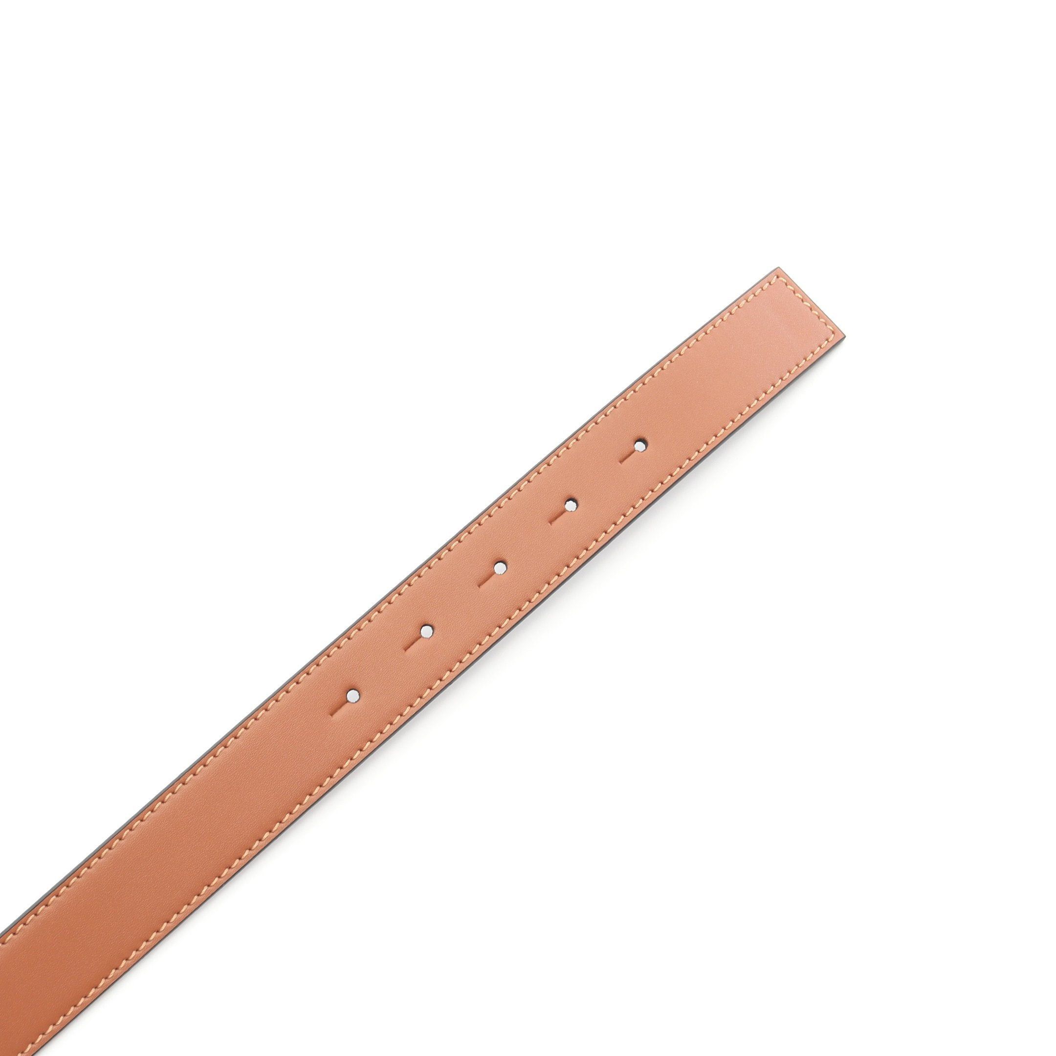 Loewe Loewe Reversible Anagram Belt Leather Brown Black Size ONE SIZE - 3 Thumbnail