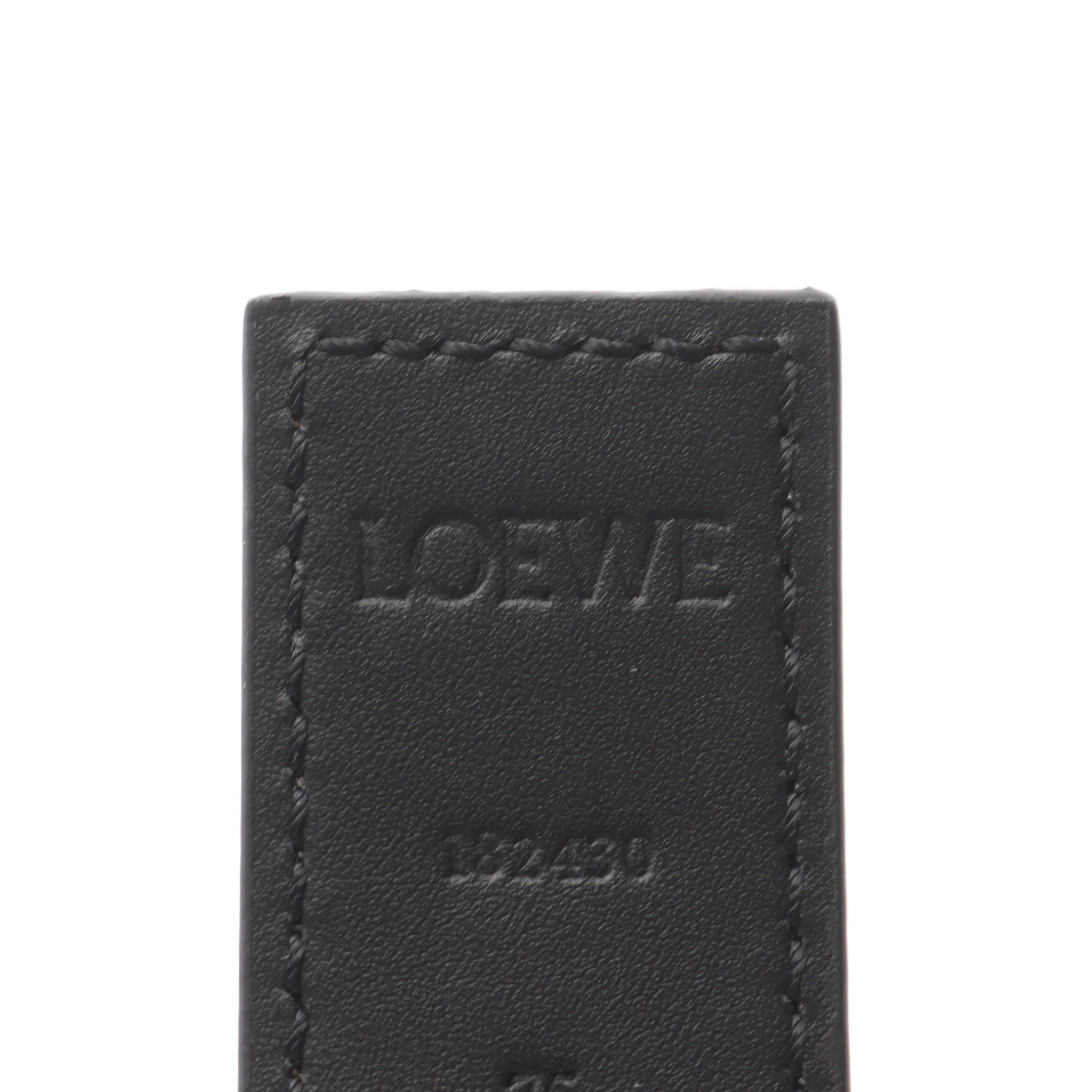 Loewe Loewe Reversible Anagram Belt Leather Brown Black Size ONE SIZE - 4 Thumbnail