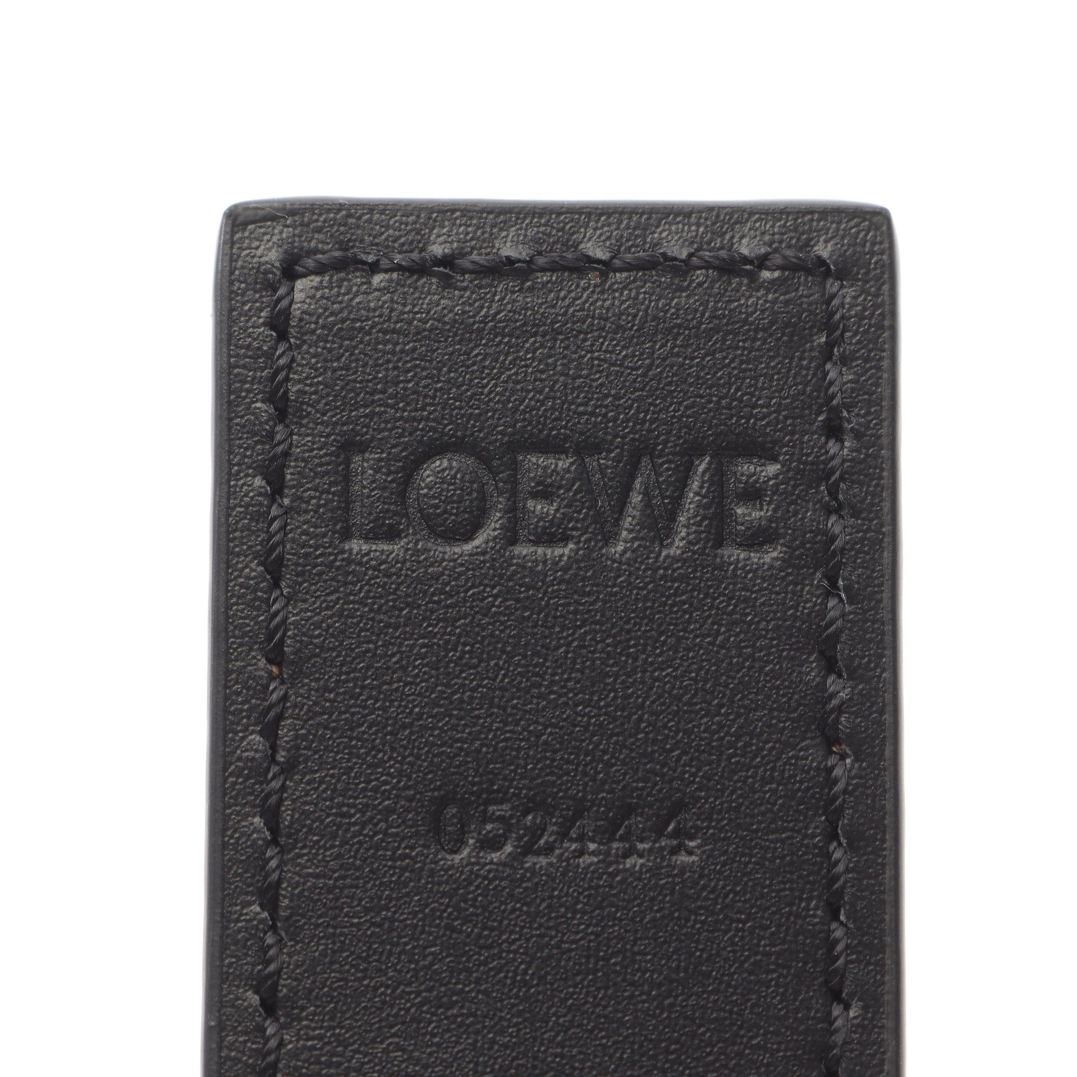 Loewe Loewe Reversible Anagram Belt Leather Brown Black Size ONE SIZE - 4 Thumbnail
