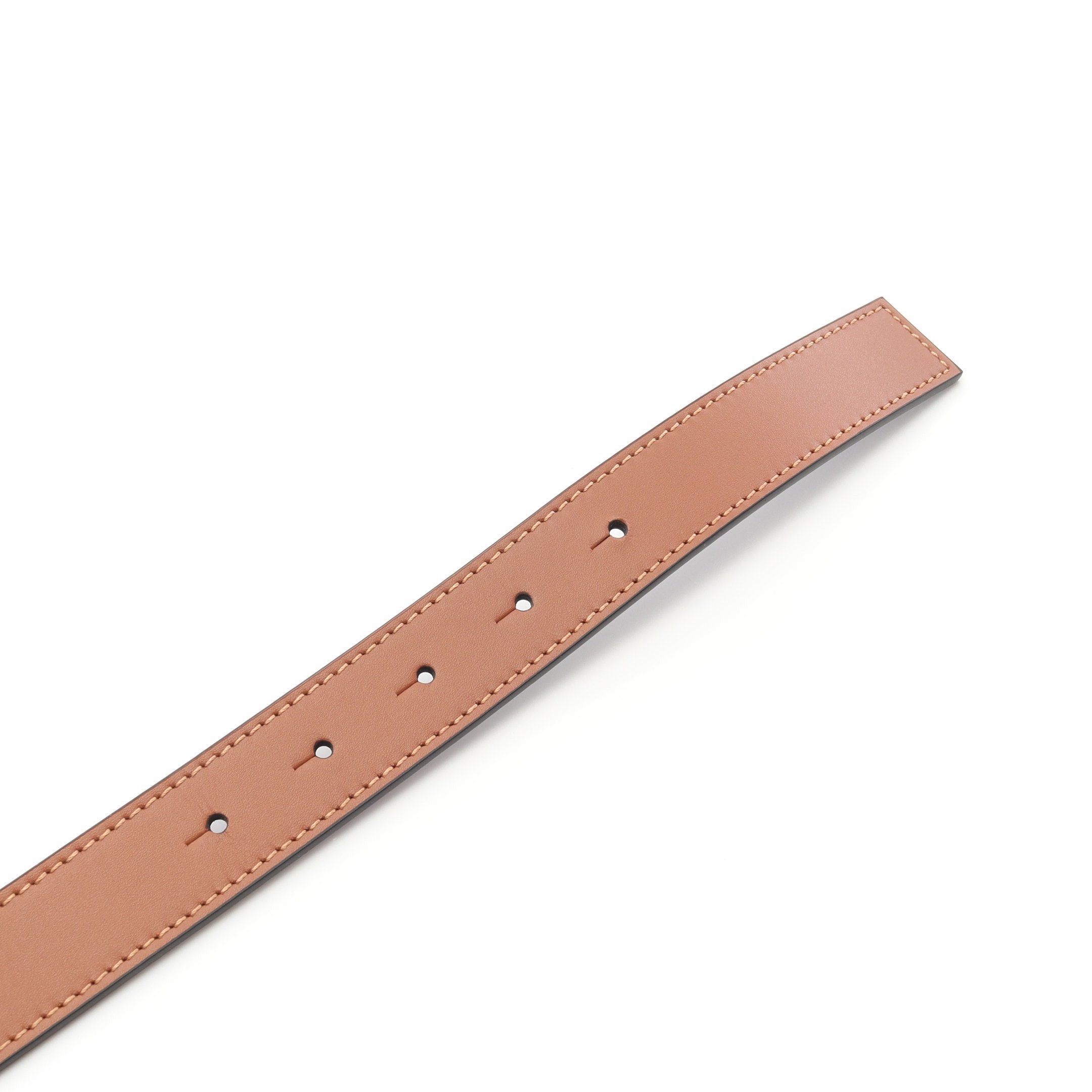 Loewe Loewe Reversible Anagram Belt Leather Brown Black Size ONE SIZE - 3 Thumbnail