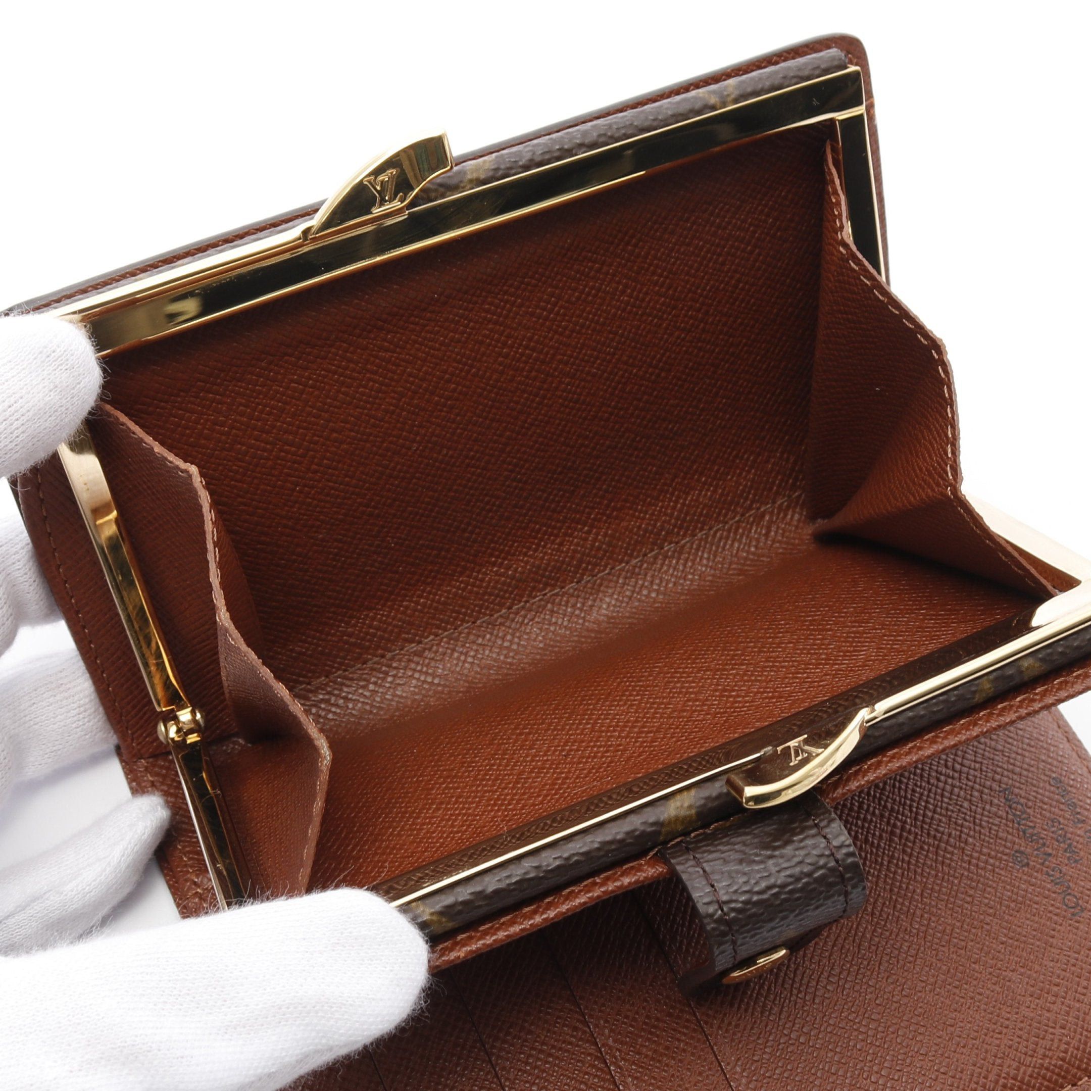 Louis Vuitton Louis Vuitton Portefeuil Viennois Monogram Bi-Fold Wallet Leather Brown Size ONE SIZE - 6 Thumbnail
