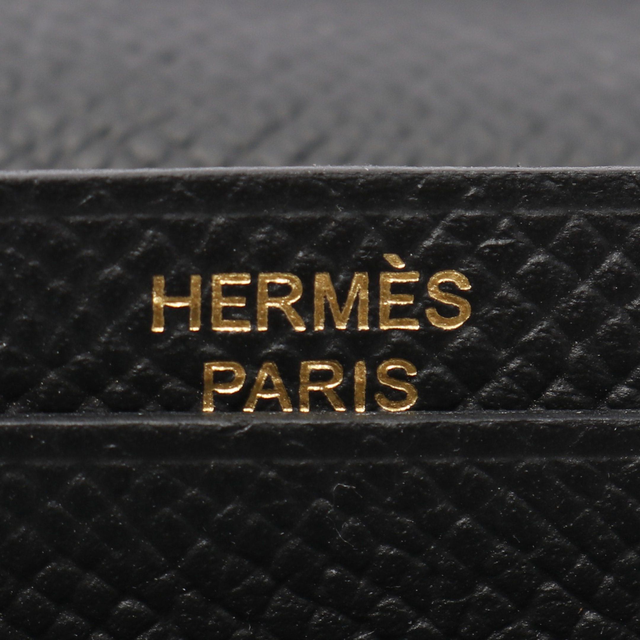 Hermes Hermes Bear Souffle Bi-Fold Long Wallet Veau Epsom Black Gold Hardware C Engraved Size ONE SIZE - 4 Thumbnail