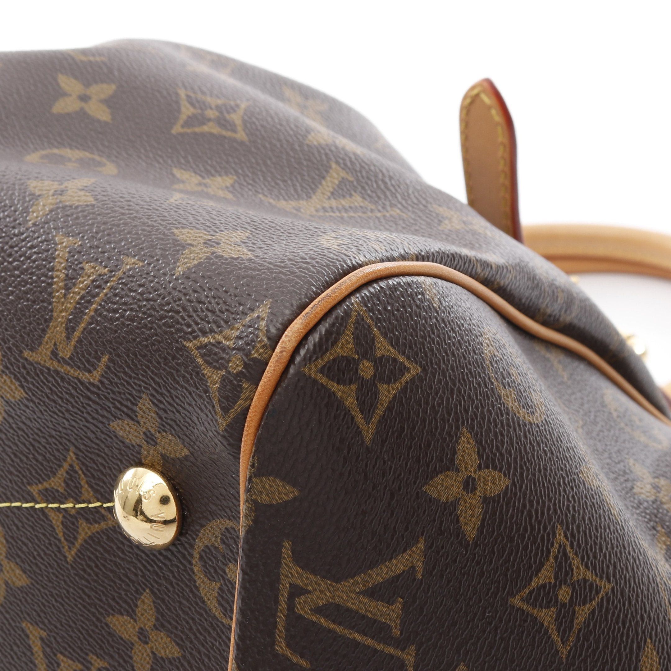 Louis Vuitton Louis Vuitton Tivoli Gm Monogram Handbag Leather Brown Size ONE SIZE - 7 Thumbnail