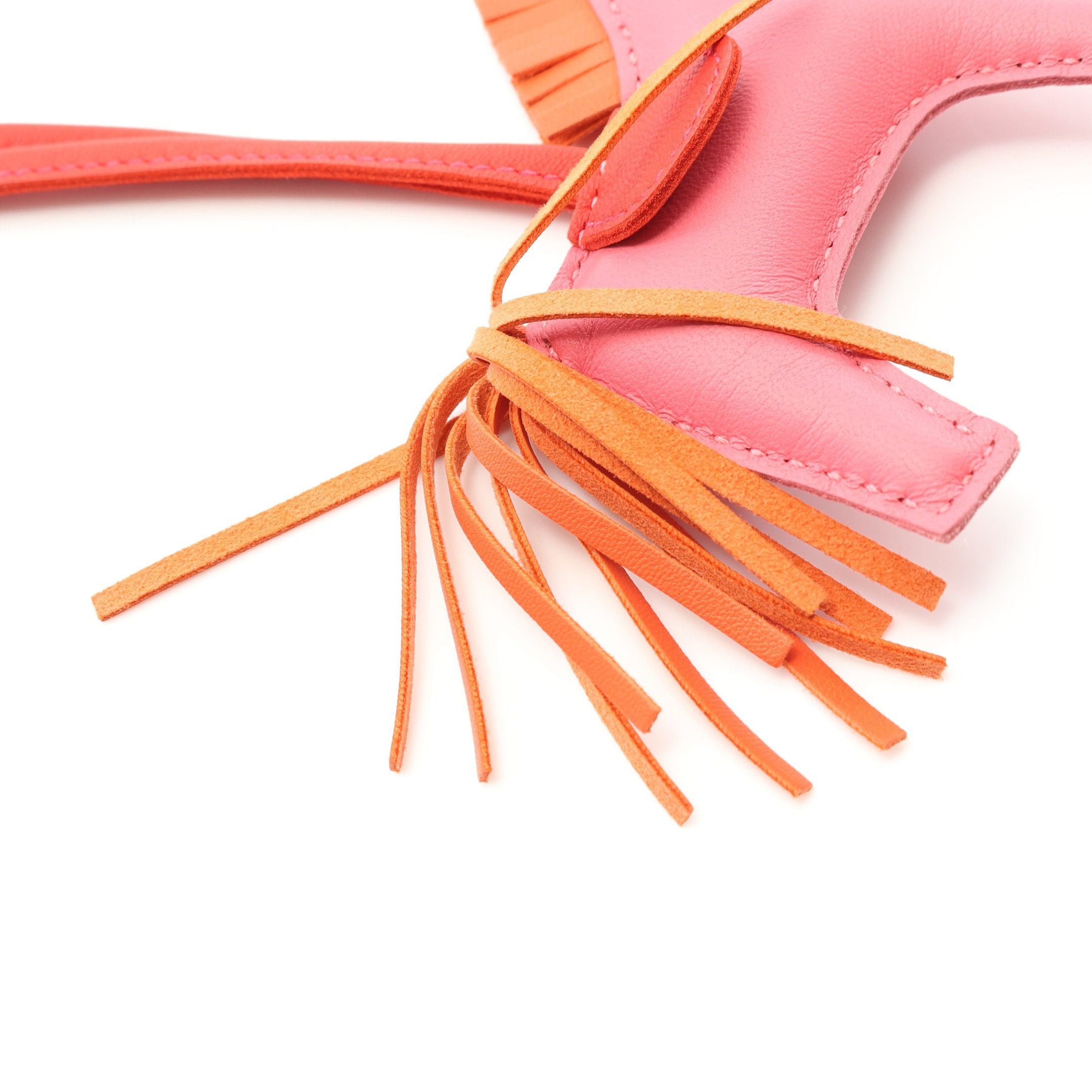 Hermes Hermes Rodeo Pm Rose Azalea Orange Poppy Bag Charm Aagneau Pink Size ONE SIZE - 4 Thumbnail