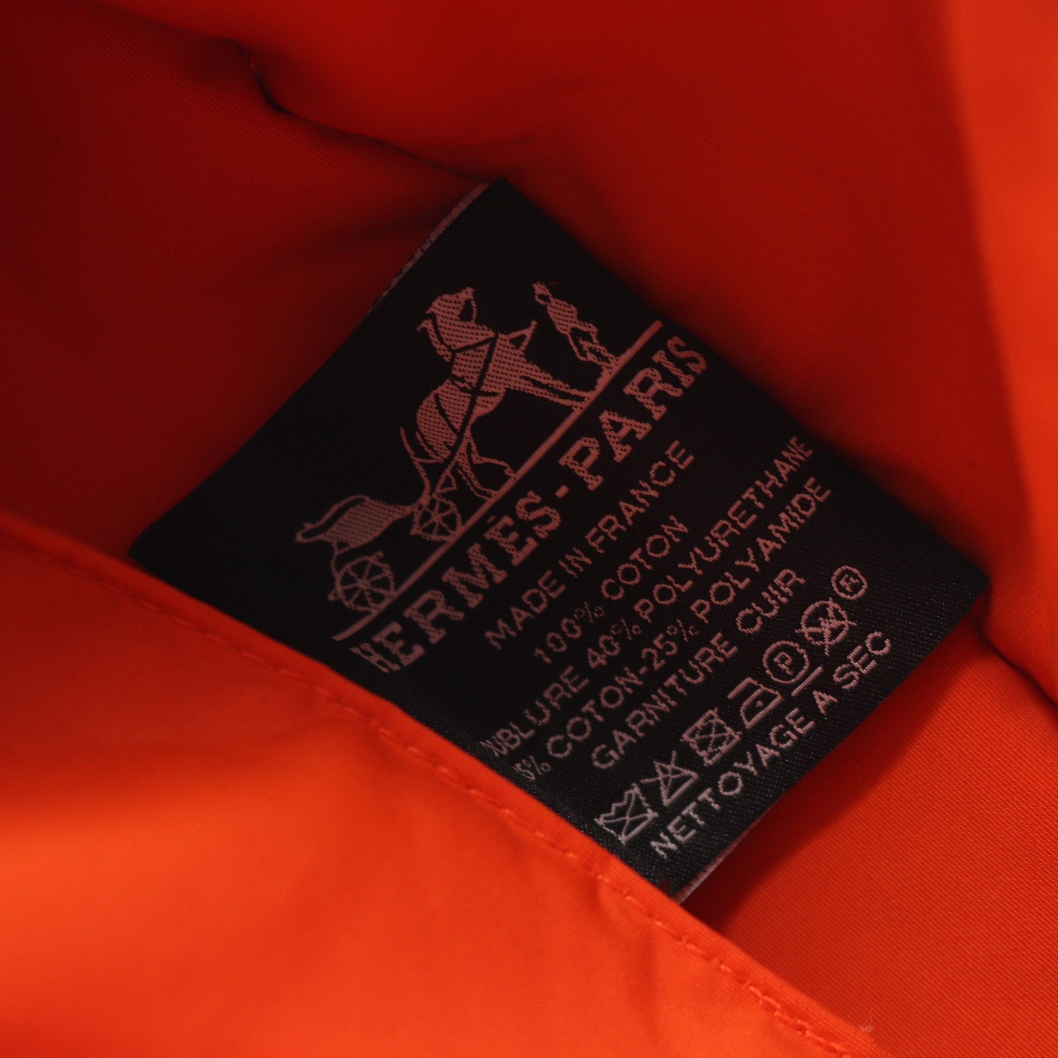 Hermes Hermes Bolide Pouch 15 Mini Canvas Leather Light Beige Brown Silver Hardware Size ONE SIZE - 4 Thumbnail