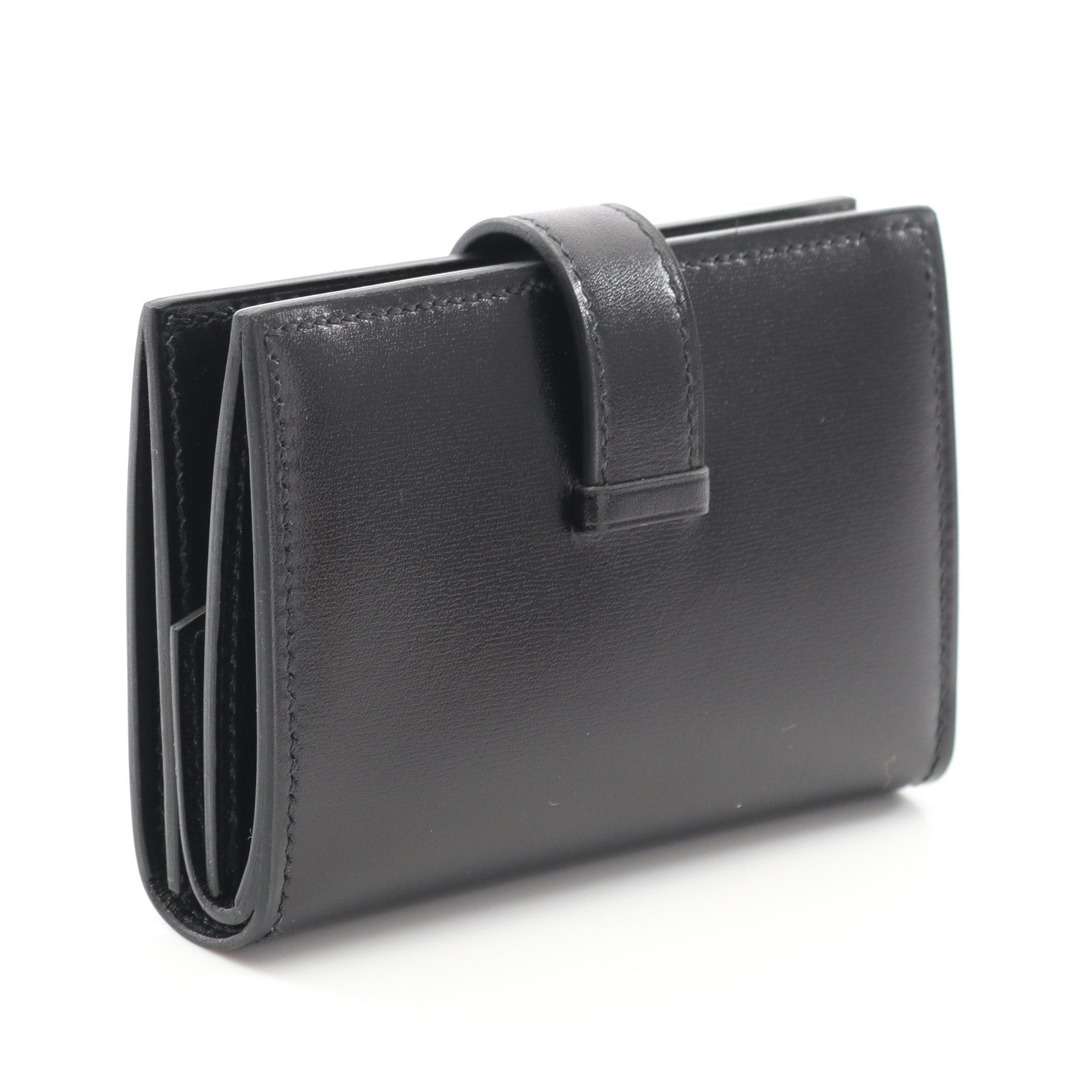 Hermes Hermes Bear Mini Card Case Box Calf Black Silver Hardware Double Engraved Size ONE SIZE - 2 Thumbnail