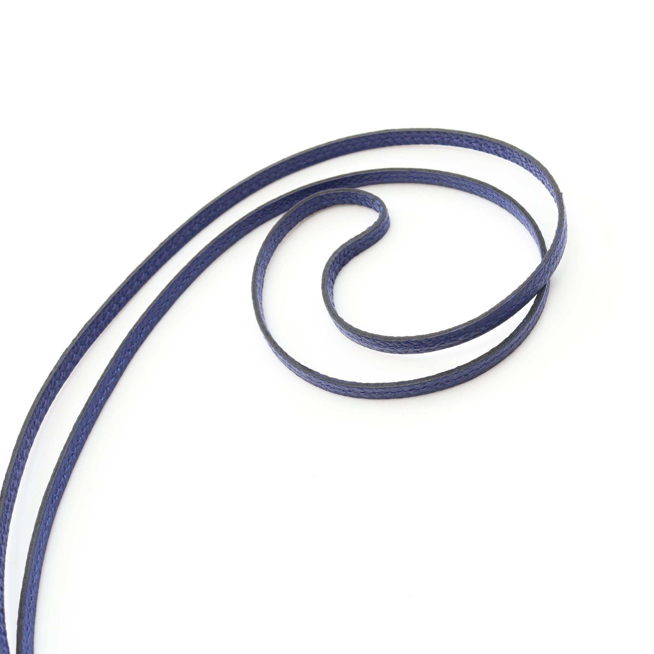 Hermes Hermes Petite Ash Raniere Blue Electric Necklace Veau Epsom Brown Size ONE SIZE - 5 Thumbnail