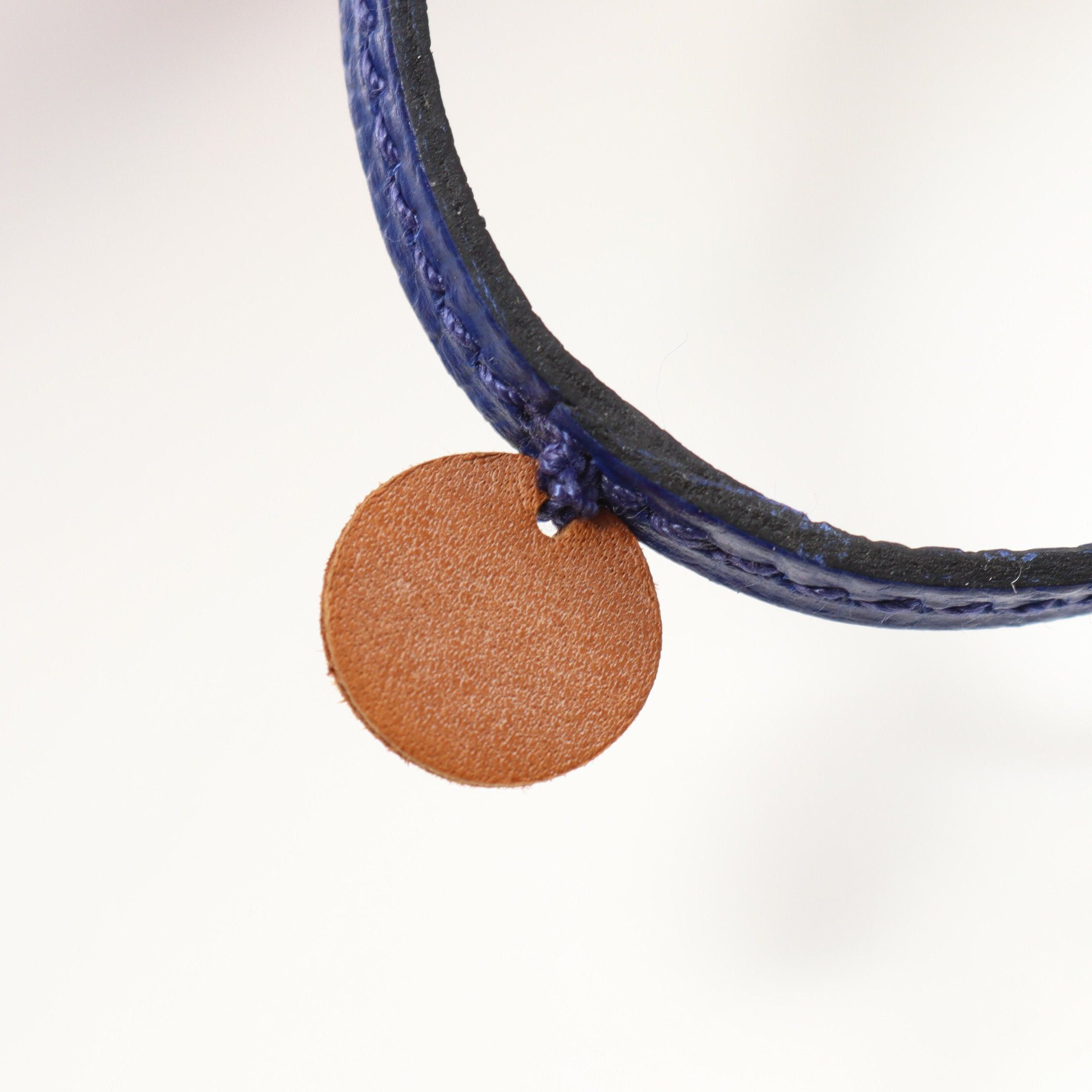 Hermes Hermes Petite Ash Raniere Blue Electric Necklace Veau Epsom Brown Size ONE SIZE - 3 Thumbnail