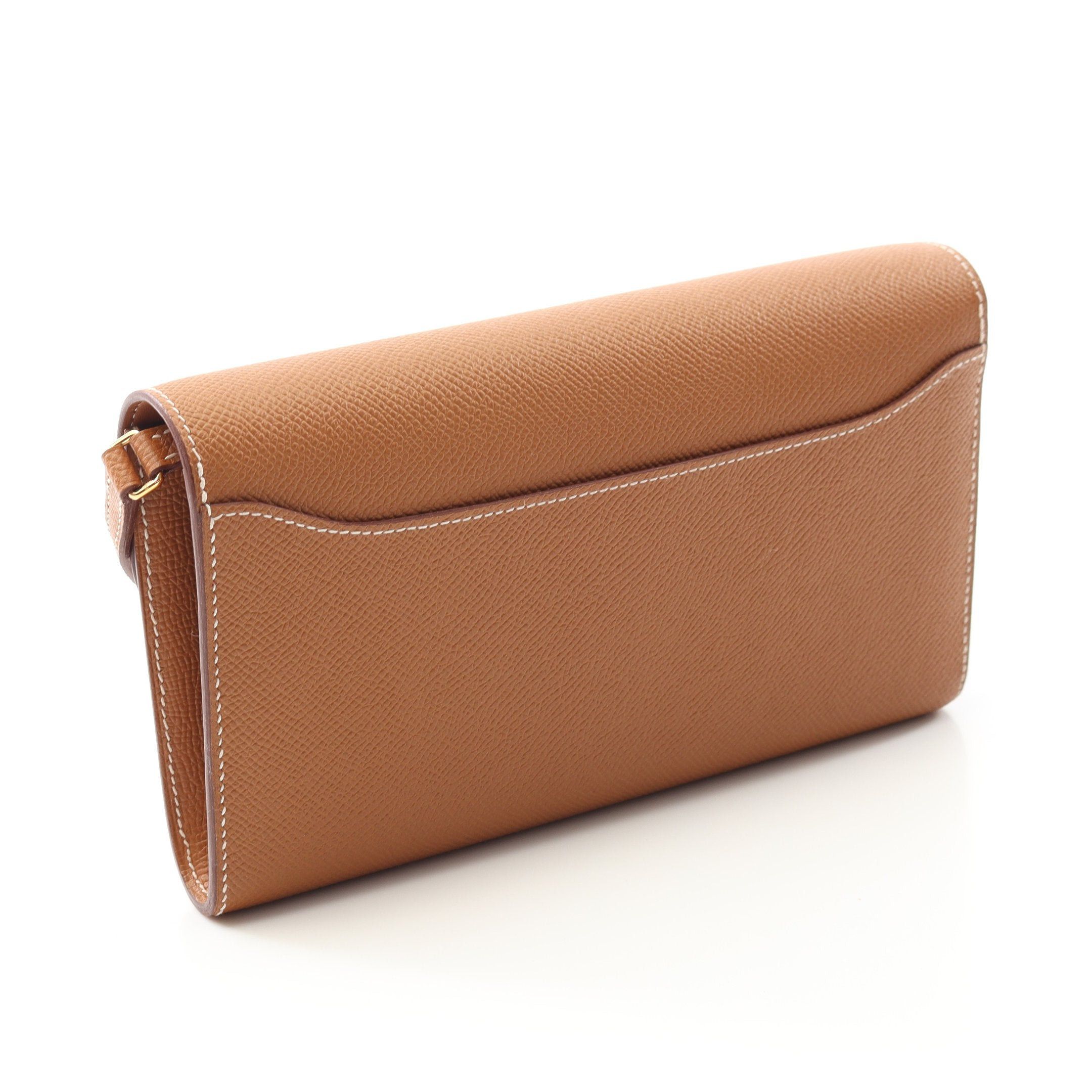Hermes Hermes Constance Long Too Go Gold Shoulder Wallet Veau Epsom Light Brown Hardware U Stamp Size ONE SIZE - 2 Thumbnail