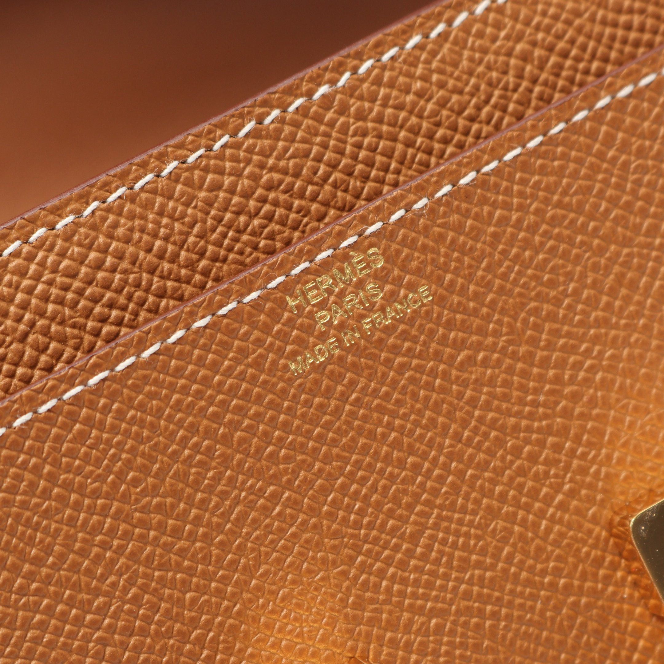 Hermes Hermes Constance Long Too Go Gold Shoulder Wallet Veau Epsom Light Brown Hardware U Stamp Size ONE SIZE - 4 Thumbnail