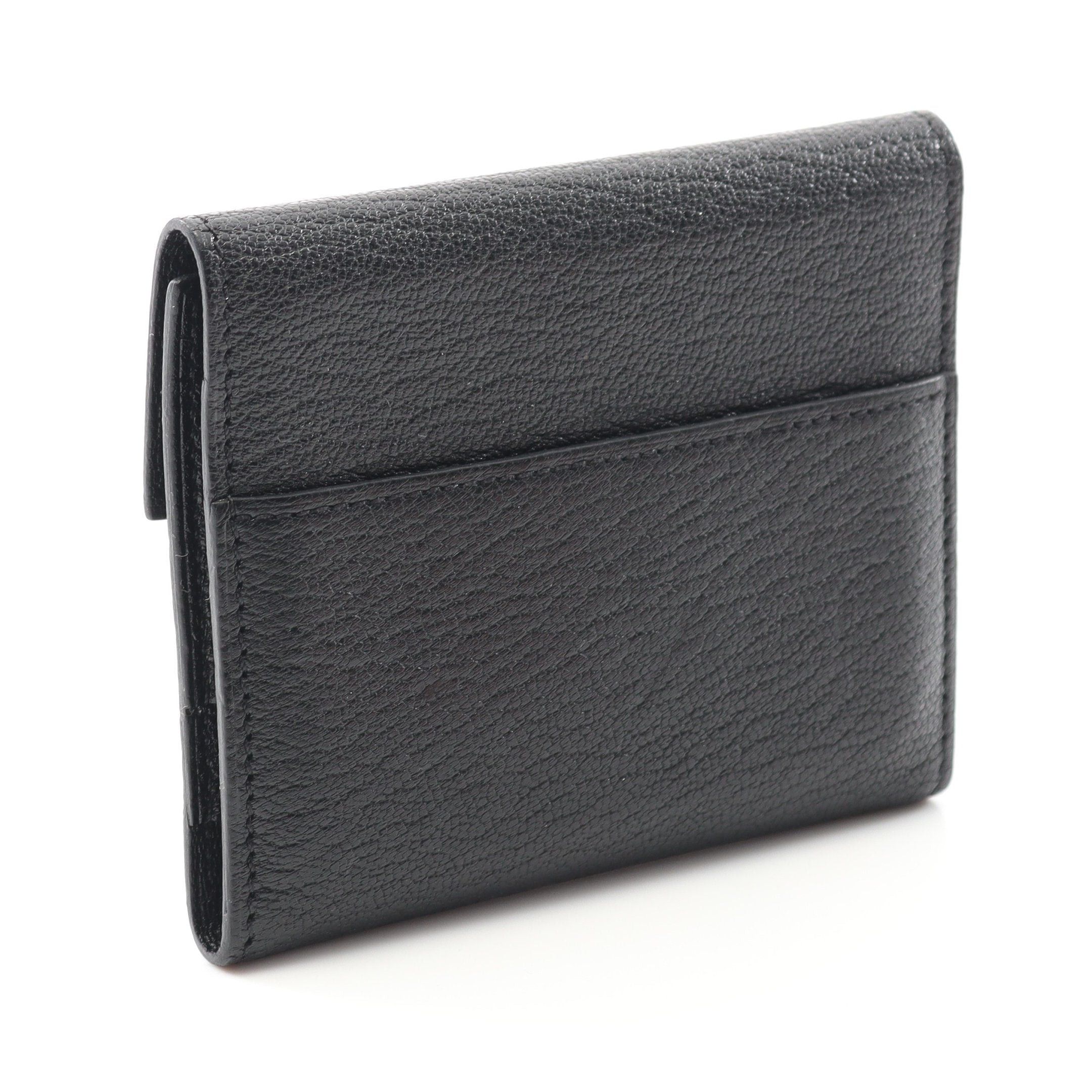 Hermes Hermes Click Card Case Chevre Black Pink Gold Hardware Y Stamp Size ONE SIZE - 2 Thumbnail