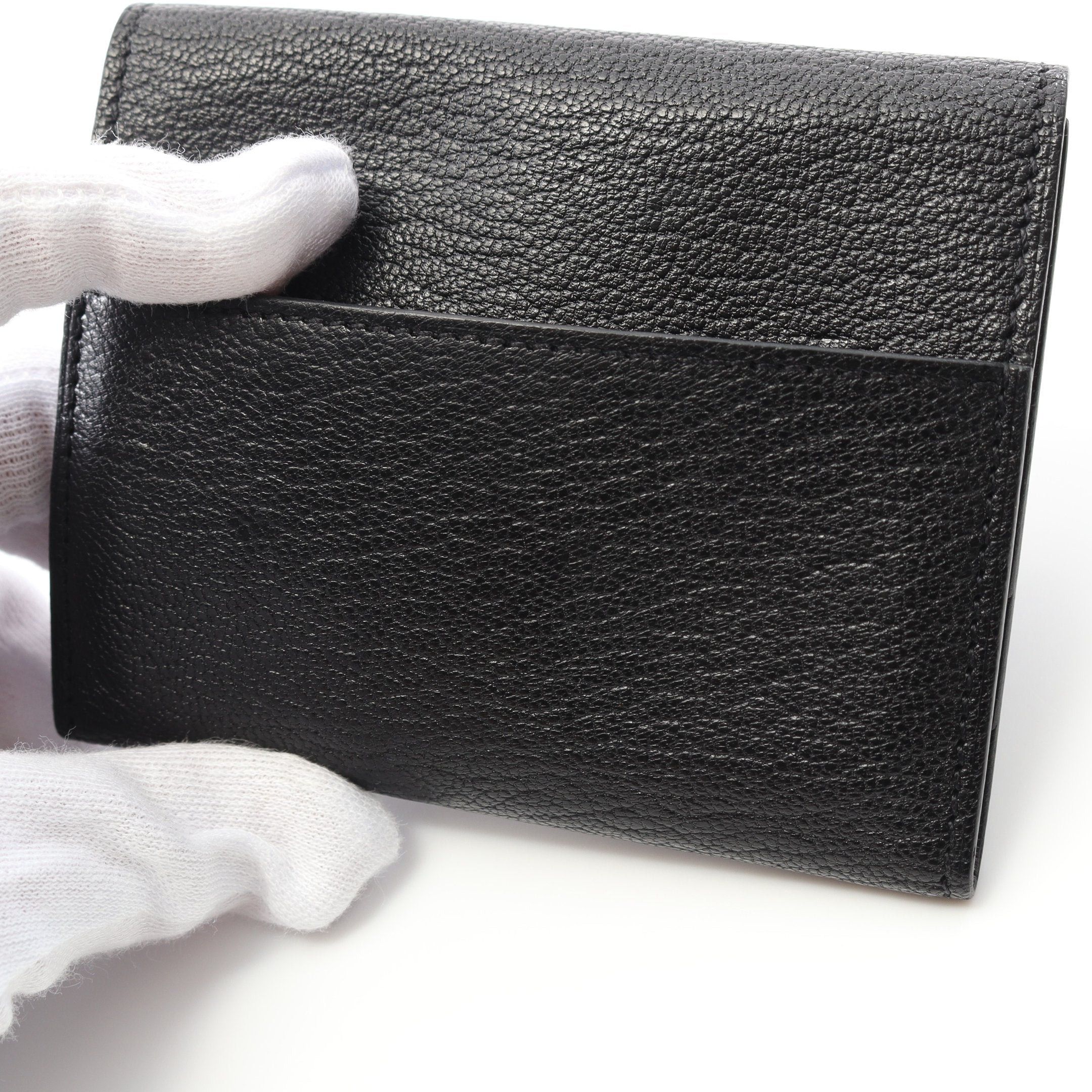 Hermes Hermes Click Card Case Chevre Black Pink Gold Hardware Y Stamp Size ONE SIZE - 8 Thumbnail