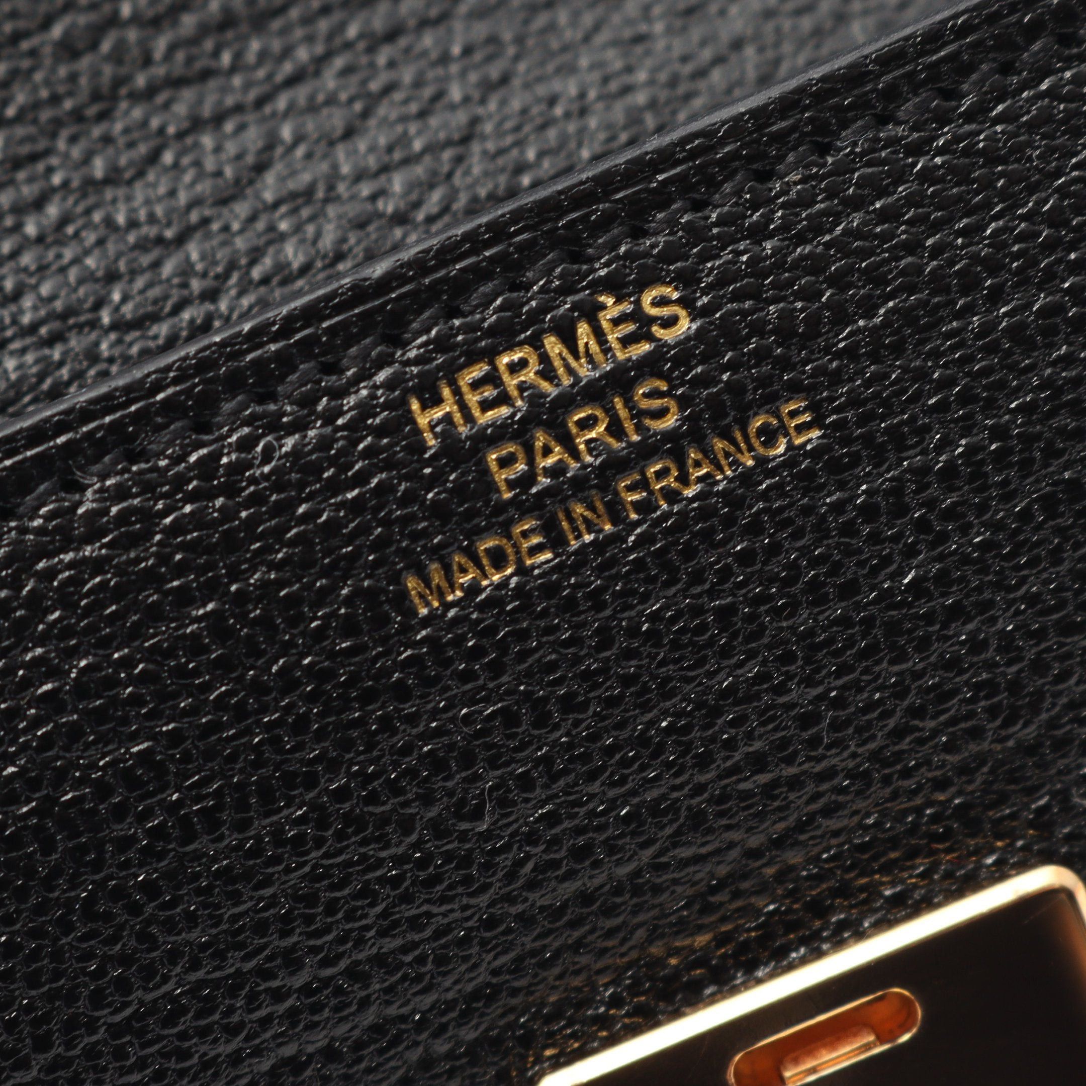 Hermes Hermes Click Card Case Chevre Black Pink Gold Hardware Y Stamp Size ONE SIZE - 4 Thumbnail