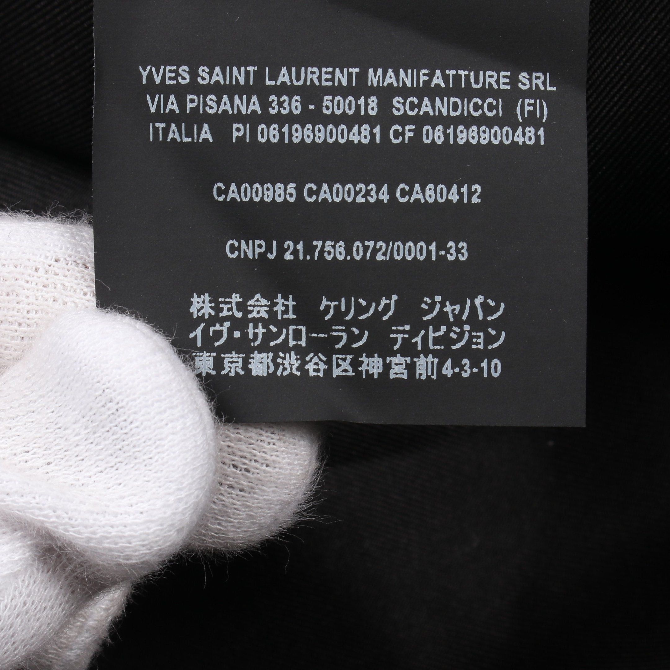 Yves Saint Laurent Yves Saint Laurent Tailored Jacket Check Wool Beige Black Size ONE SIZE - 6 Thumbnail