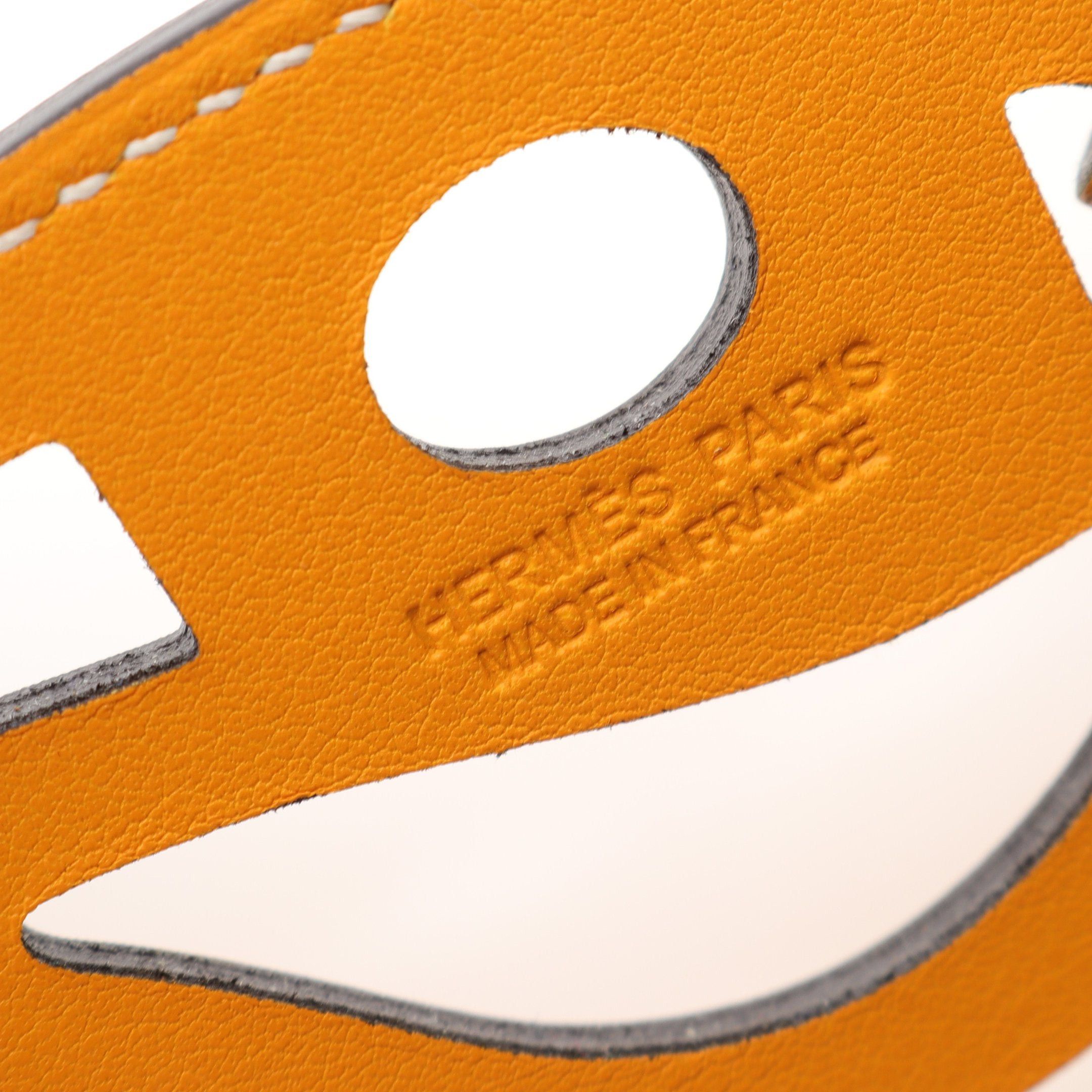 Hermes Hermes Paddock Cheval Hose Jaune Doll Bag Charm Veau Swift Orange Size ONE SIZE - 3 Thumbnail