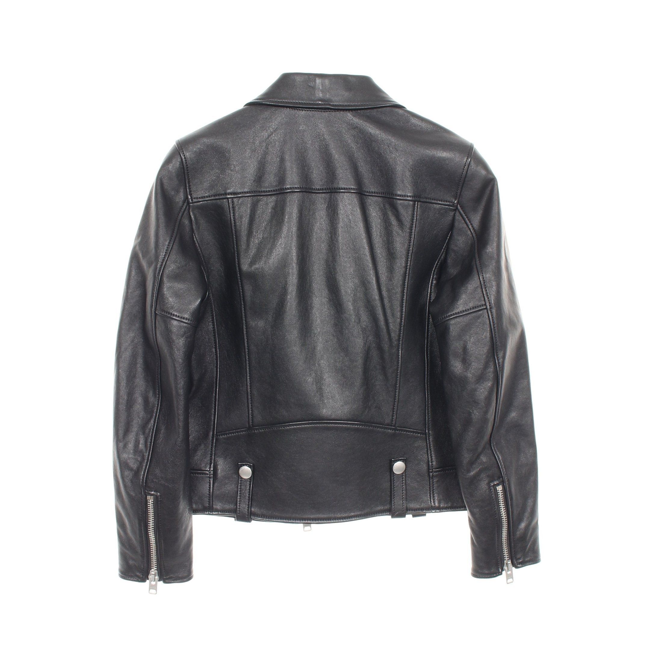 Coach Coach Double Riders Jacket Lamb Leather Black Size ONE SIZE - 2 Thumbnail