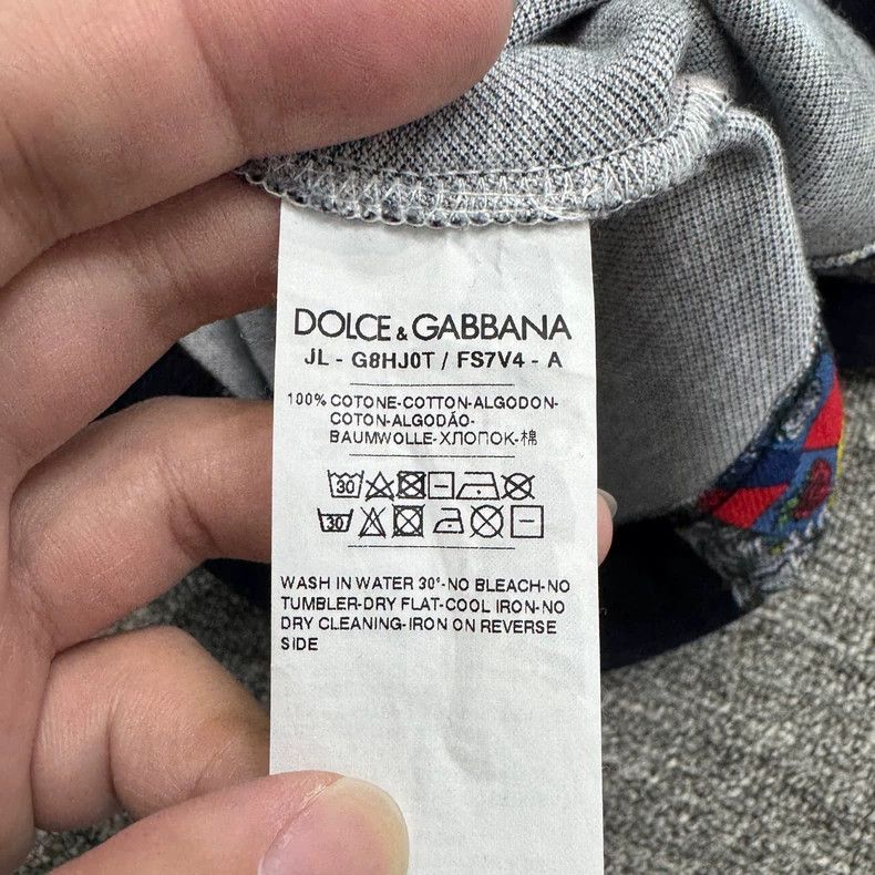 Dolce & Gabbana DG Logo Print Polo Shirt-yf Size US L / EU 52-54 / 3 - 4 Thumbnail