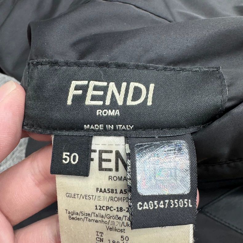 Fendi Fendi Reversible Down Vest with Yellow Collar-yf Size US L / EU 52-54 / 3 - 5 Thumbnail