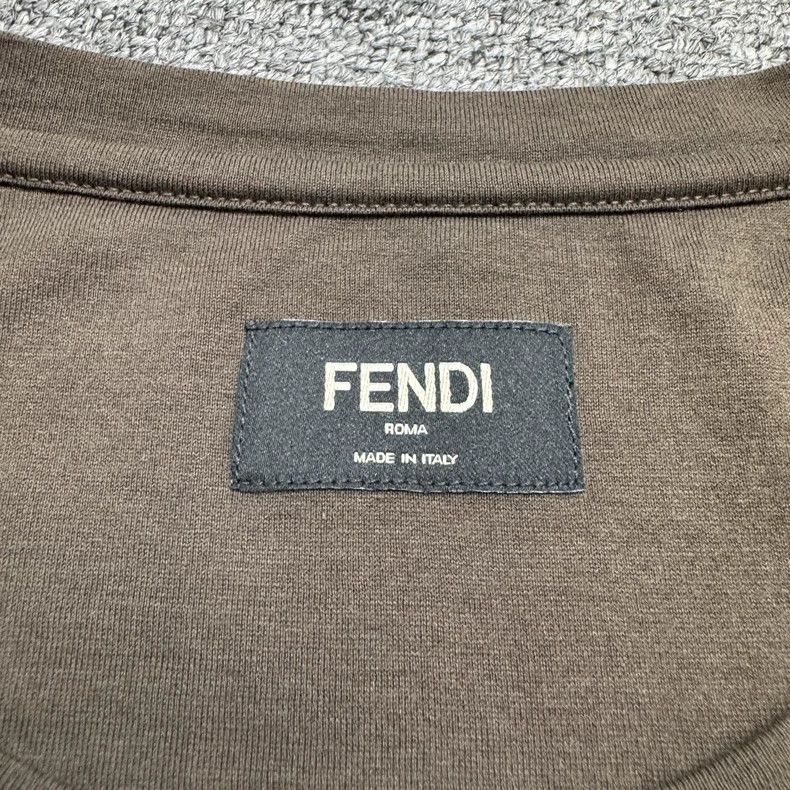 Fendi Fendi Embroidered Logo Short Sleeve T-Shirt-yf Size US S / EU 44-46 / 1 - 5 Thumbnail