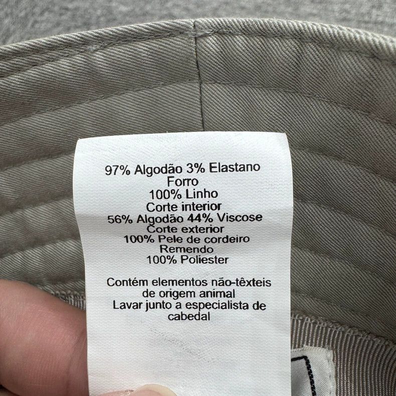 Hermes Hermes Logo Print Linen Bucket Hat-yf Size ONE SIZE - 6 Thumbnail