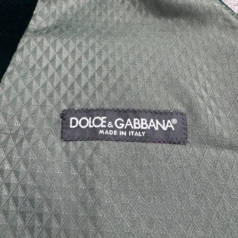 Dolce & Gabbana DG Velvet Beekeeper Vest with Rhinestones-yf Size US L / EU 52-54 / 3 - 3 Thumbnail