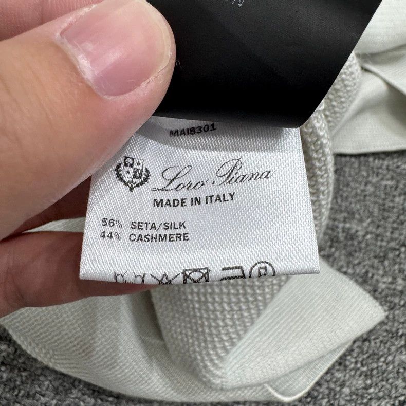 Ermenegildo Zegna Loro Piana Cashmere Silk Knit Top-yf Size US L / EU 52-54 / 3 - 4 Thumbnail