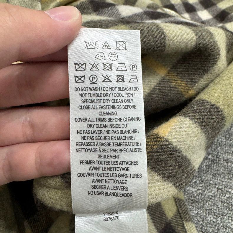 Burberry Burberry Wool Plaid Shirt Size L-yf Size US L / EU 52-54 / 3 - 5 Thumbnail