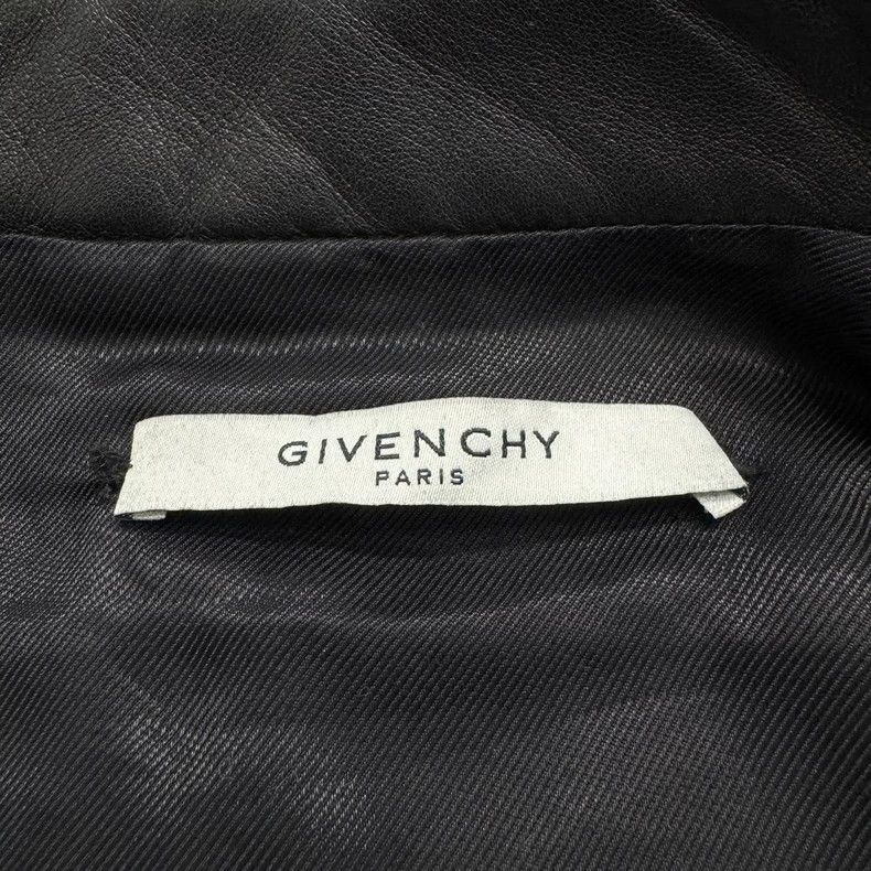 Givenchy Givenchy Black Leather Biker Jacket-yf Size US L / EU 52-54 / 3 - 3 Thumbnail