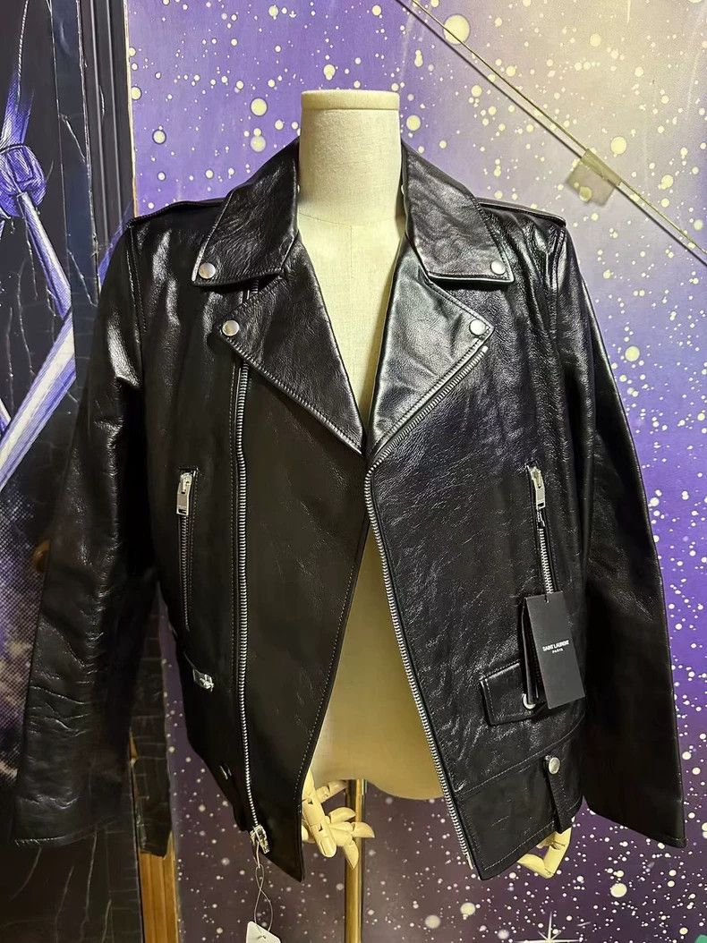 Saint Laurent Paris Saint Laurent Classic Leather Jacket L01 Size US XL / EU 56 / 4 - 3 Thumbnail