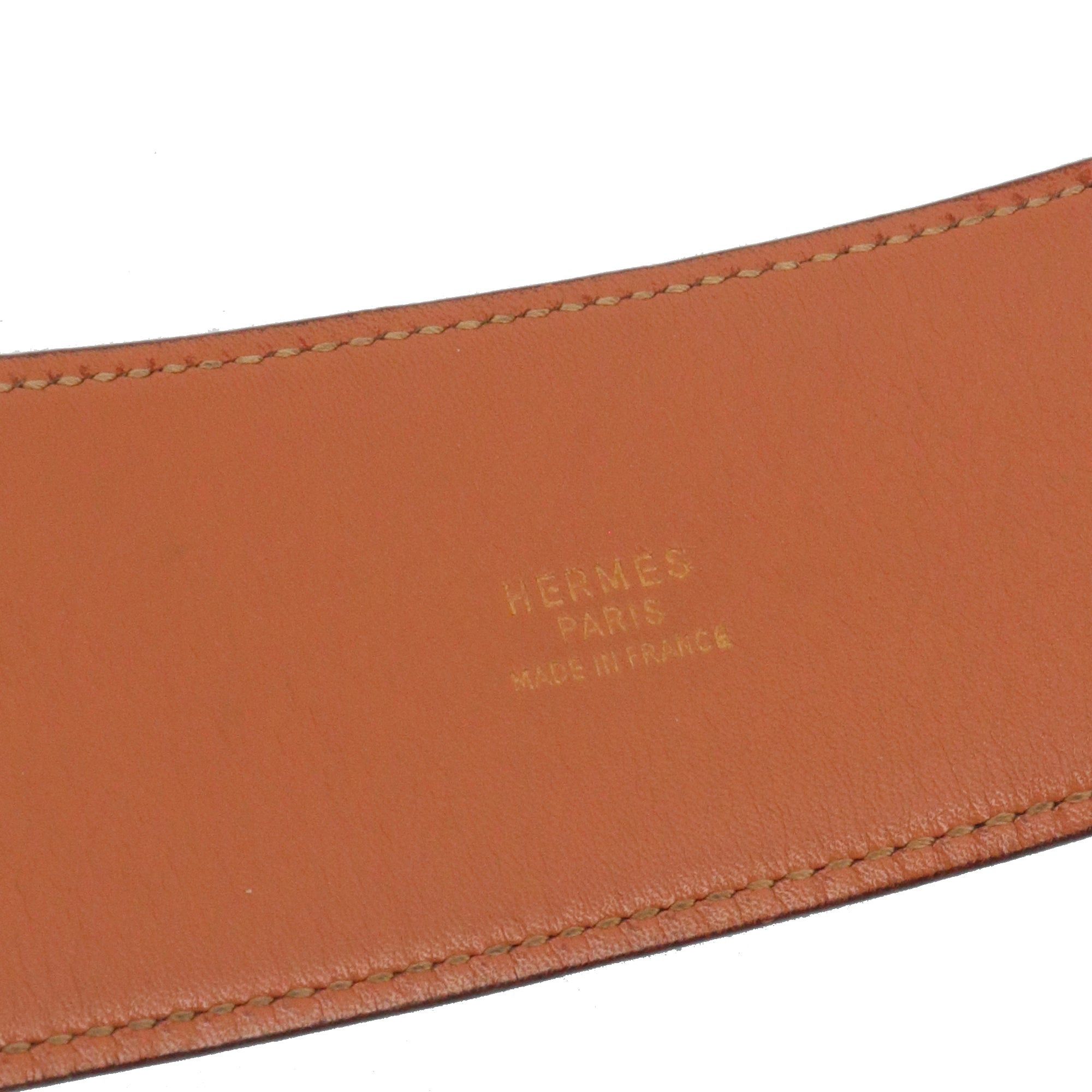 Hermes HERMÈS - Hermès Collier De Chien belt in smooth black leather (T78) Size ONE SIZE - 7 Thumbnail