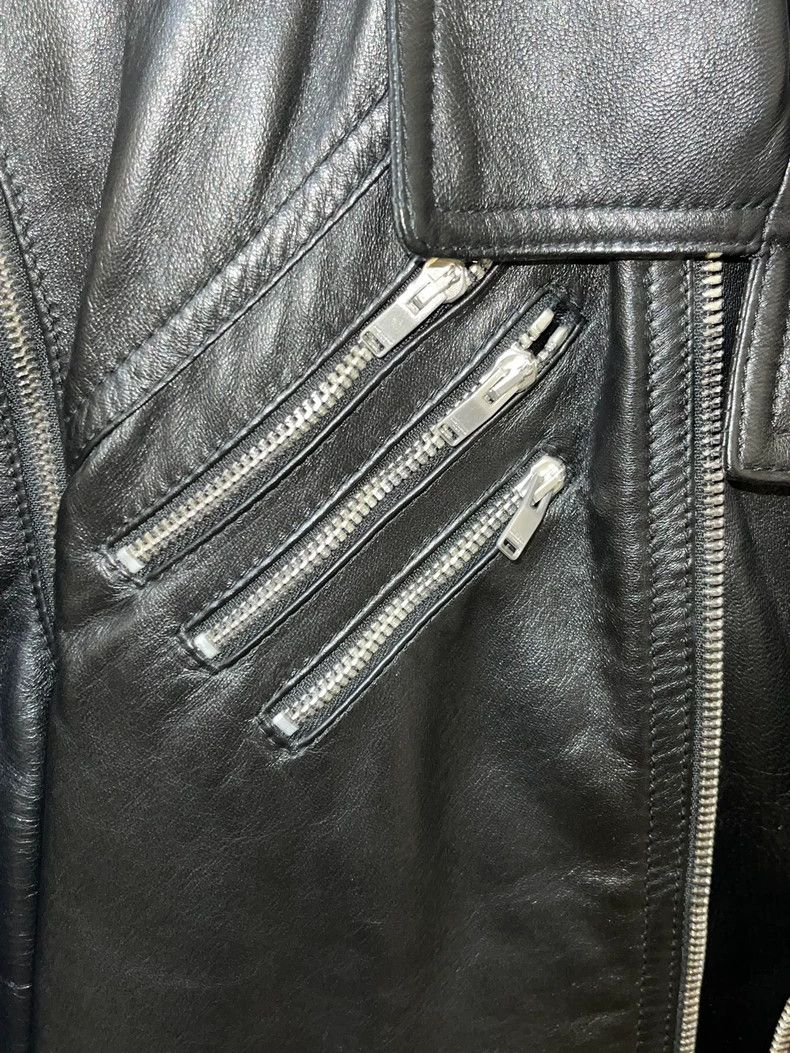 Saint Laurent Paris Saint Laurent Black Five-Zip Leather Jacket Size US M / EU 48-50 / 2 - 7 Thumbnail