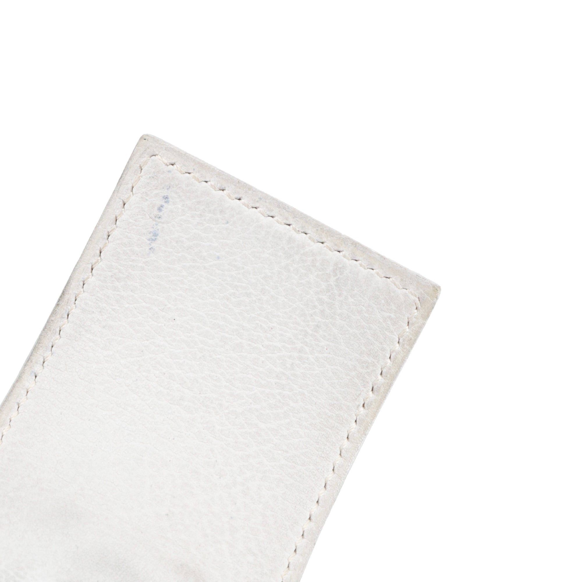 Hermes HERMÈS - Hermès Collier De Chien belt in smooth white leather (T78) Size ONE SIZE - 5 Thumbnail