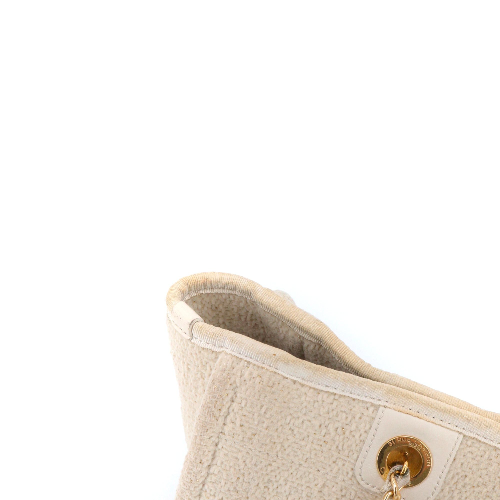 Chanel CHANEL - Chanel Deauville tote bag in beige tweed Size ONE SIZE - 6 Thumbnail