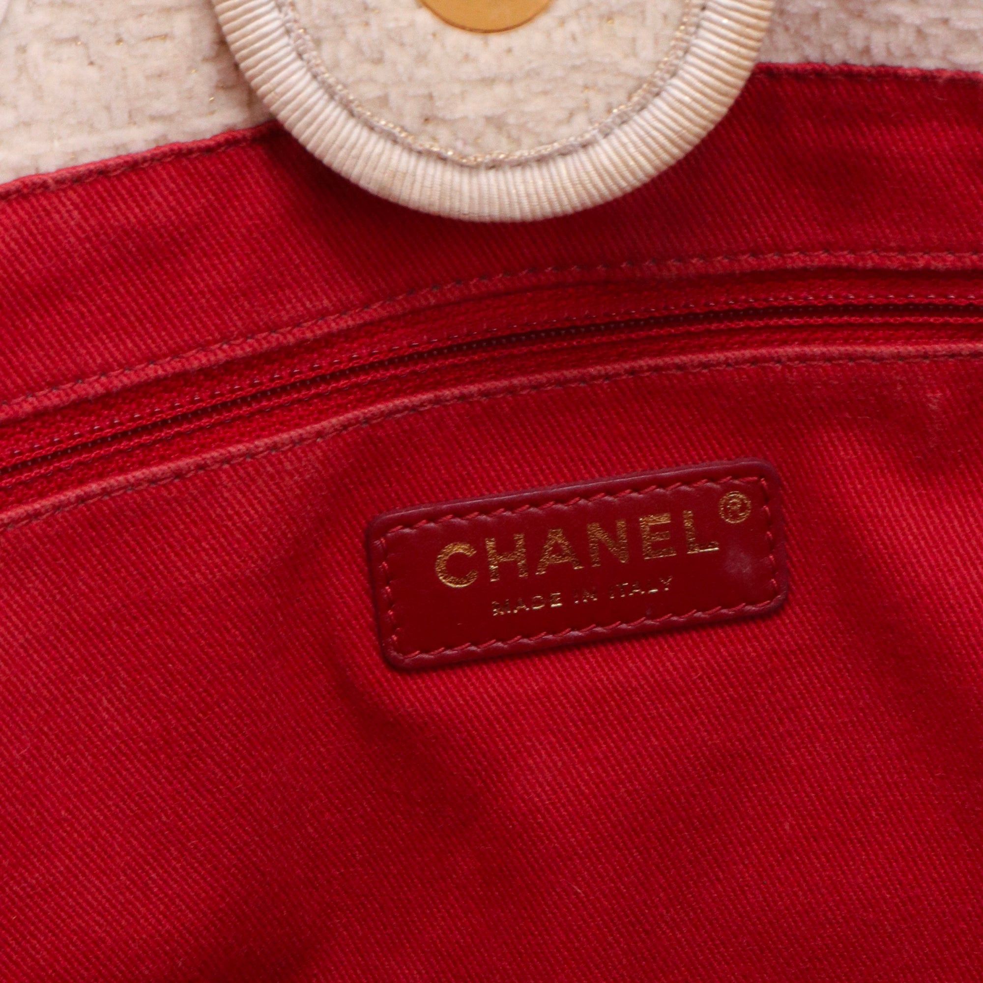 Chanel CHANEL - Chanel Deauville tote bag in beige tweed Size ONE SIZE - 10 Thumbnail