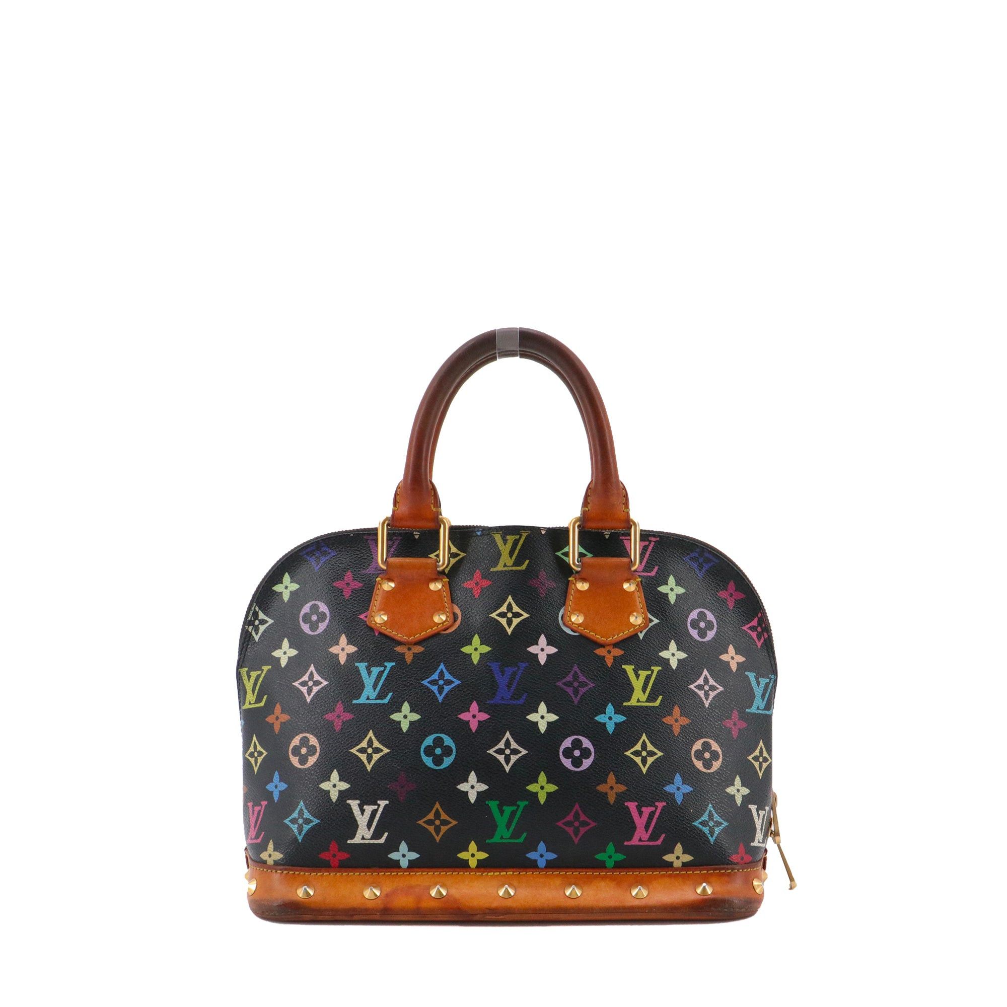 Louis Vuitton LOUIS VUITTON - Louis Vuitton x Murakami Alma PM handbag in multicolored monogrammed canvas Size ONE SIZE - 3 Thumbnail
