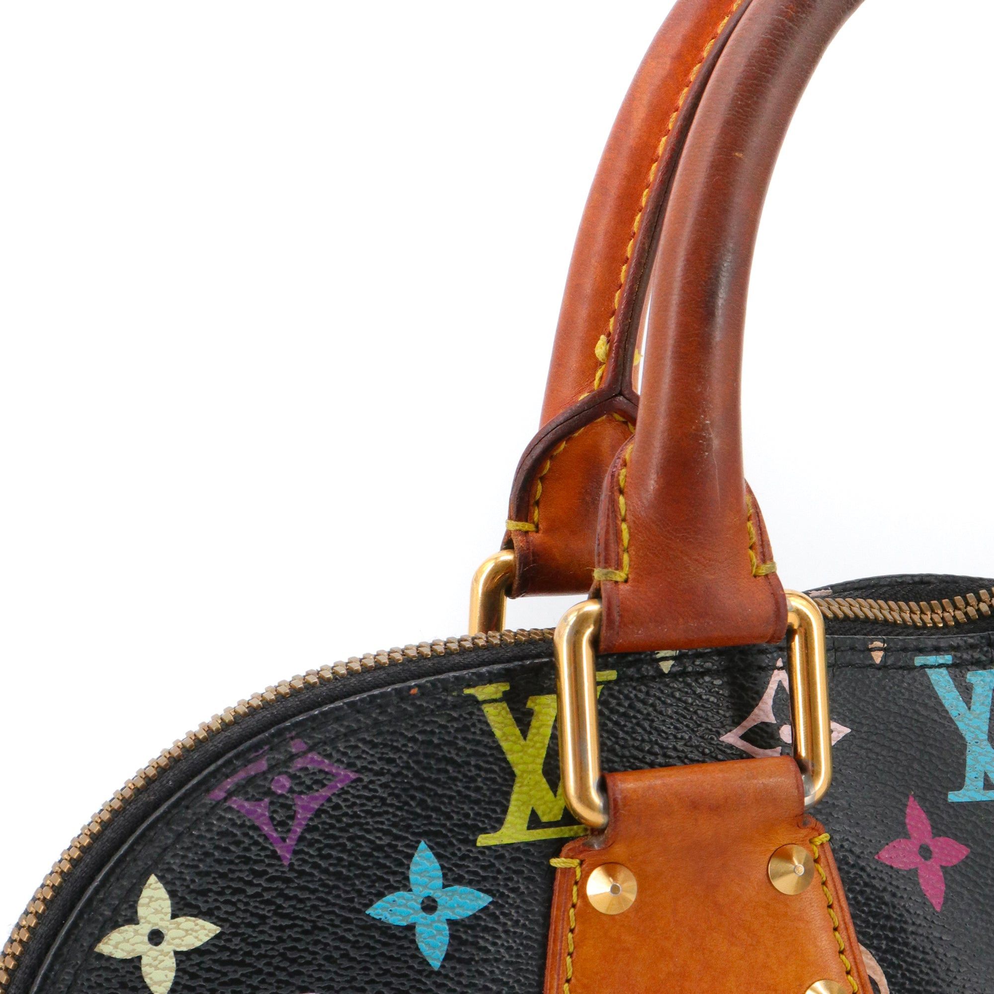 Louis Vuitton LOUIS VUITTON - Louis Vuitton x Murakami Alma PM handbag in multicolored monogrammed canvas Size ONE SIZE - 6 Thumbnail