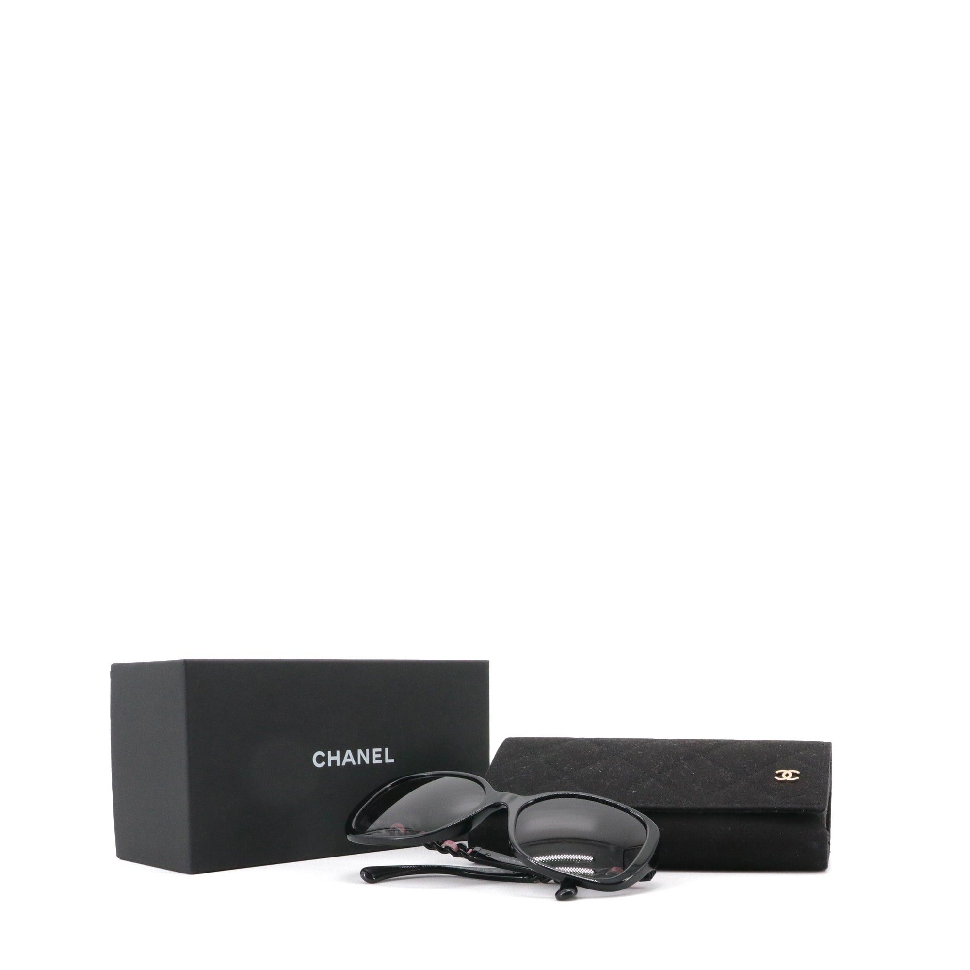 Chanel CHANEL - Chanel black plastic sunglasses Size ONE SIZE - 7 Thumbnail