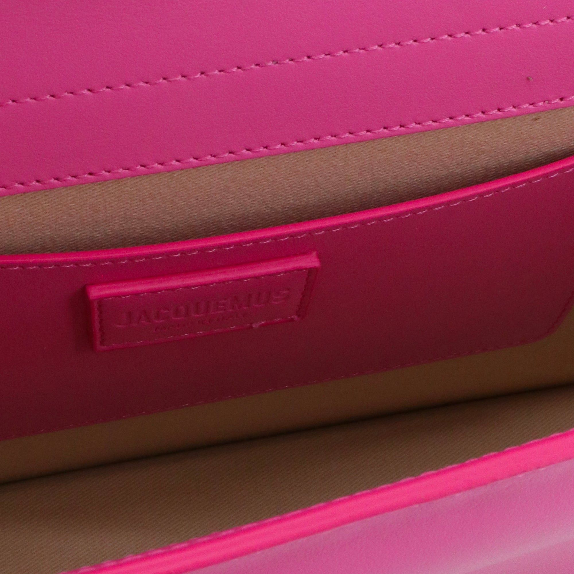 Jacquemus JACQUEMUS - Jacquemus Le Bambinou shoulder bag in pink leather Size ONE SIZE - 6 Thumbnail